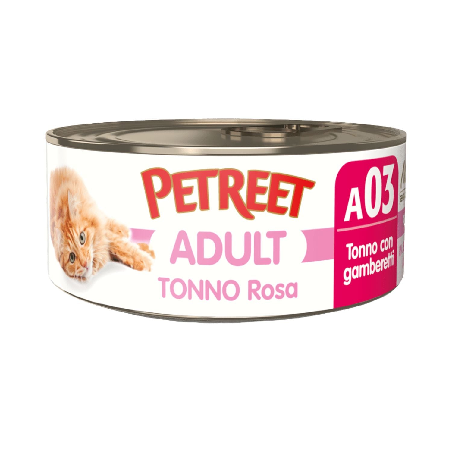 Petreet Cat Tonno rosa Tonno con gamberetti 70 gr img