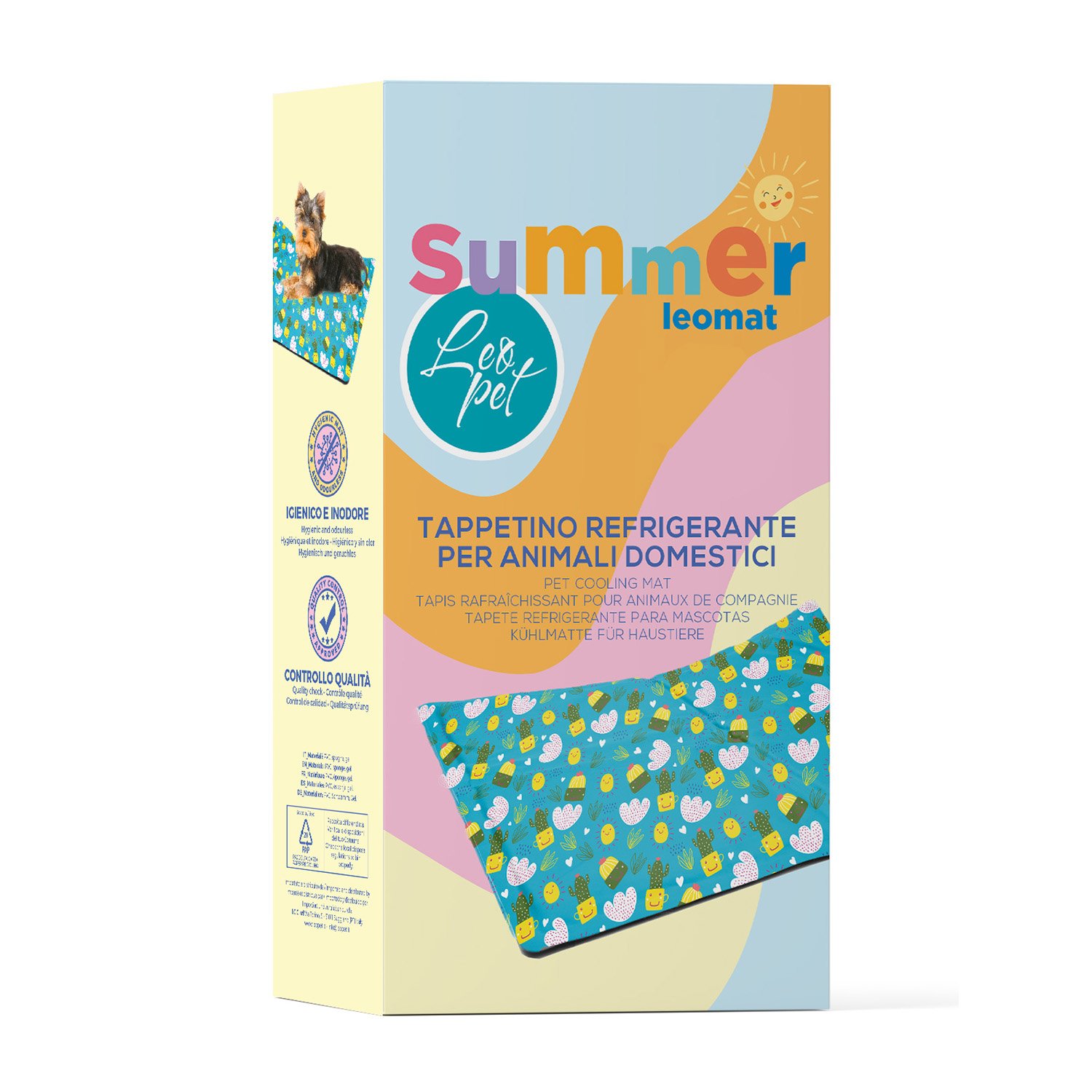 Leo Pet Tappetino refrigerante cactus per cani 50x40 cm