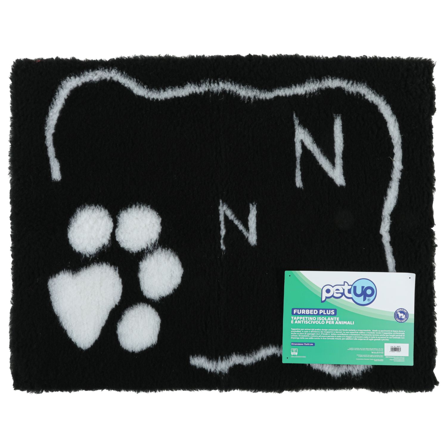 Petup Tappeto Furbed Plus Nero 50x70 cm