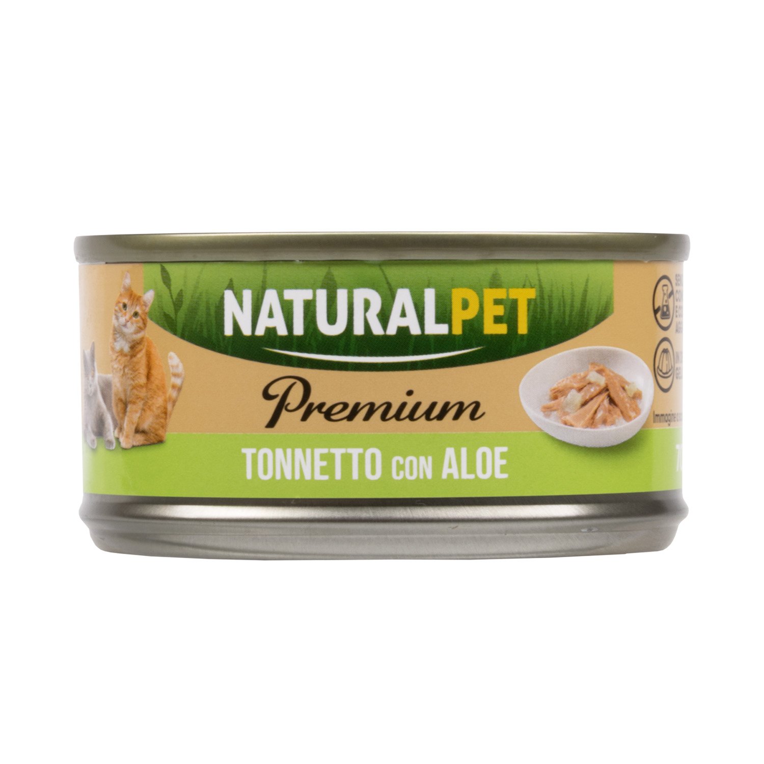 Naturalpet Premium Cat Adult Tonnetto con Aloe 70gr