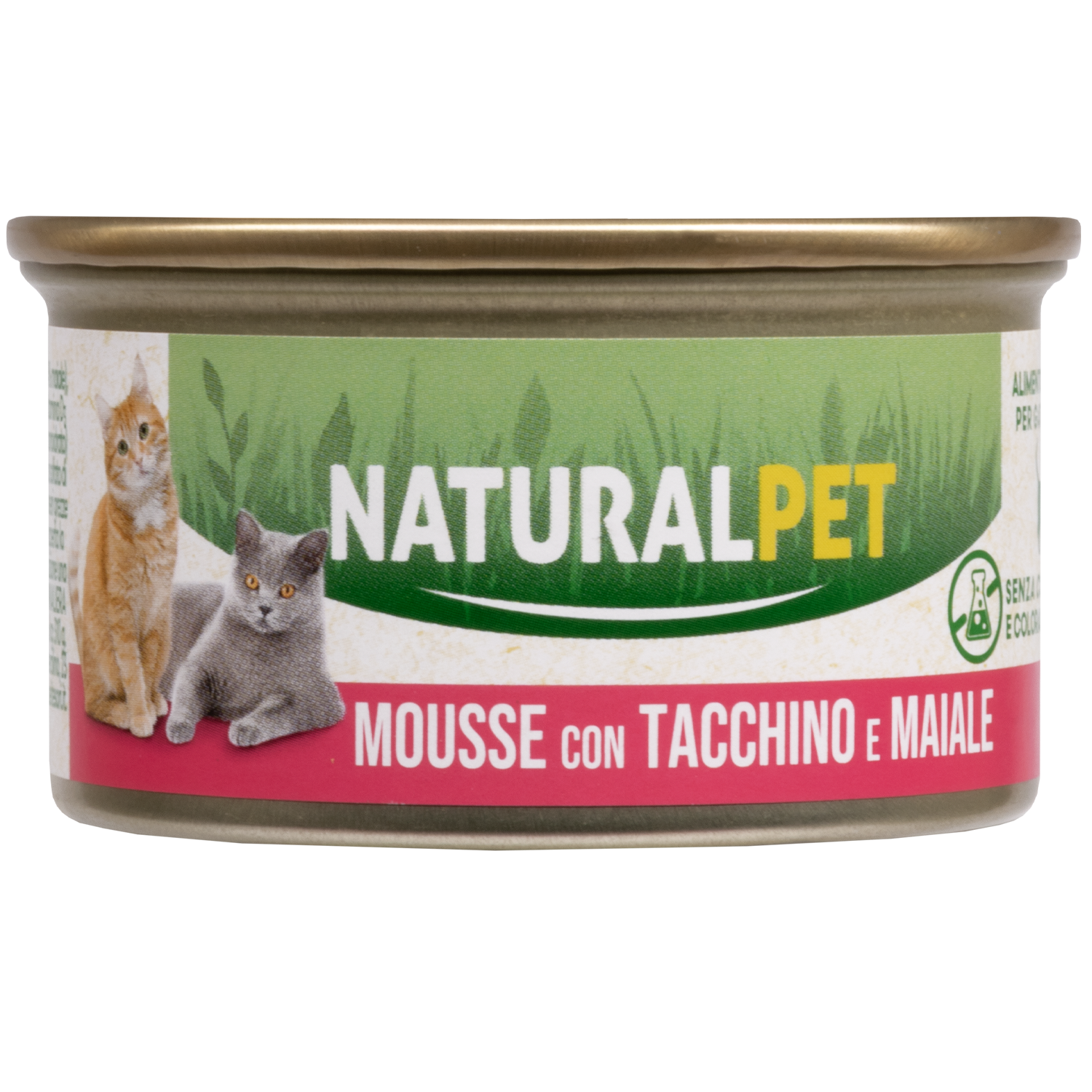 Naturalpet Cat Adult Mousse Tacchino e Maiale 85gr