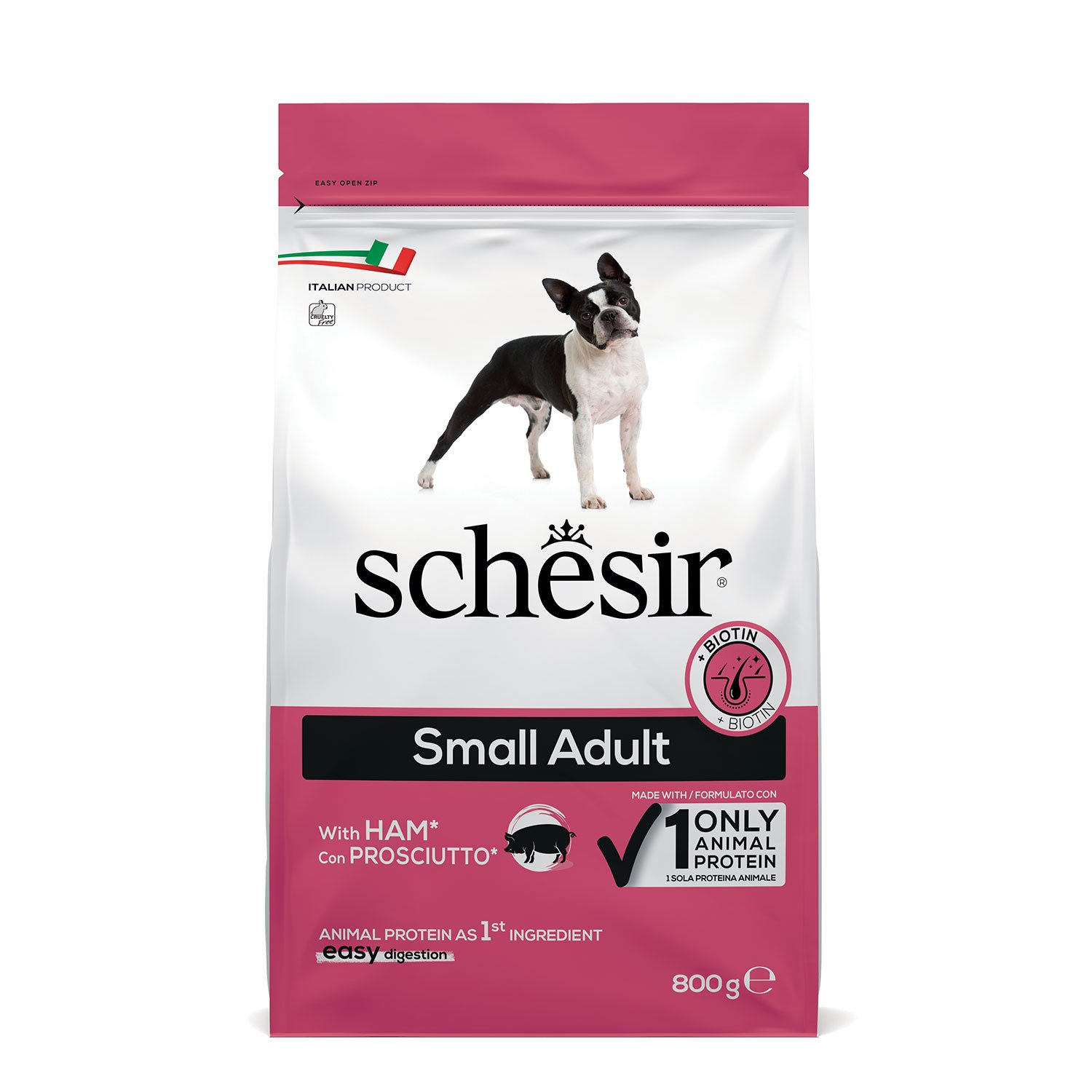 Schesir Dog Adult Small Prosciutto 800 gr