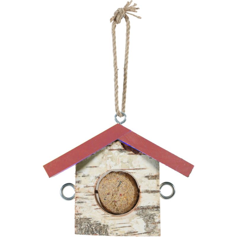 Zolux Supporto in legno per palle di grasso Tetto Rosso