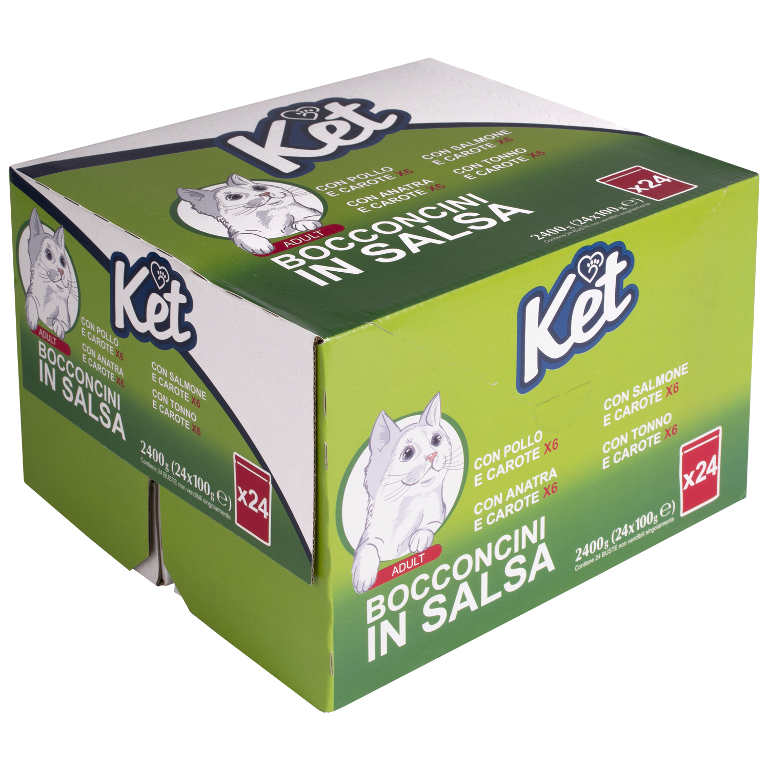 Ket Cat Adult Bocconcini in salsa Multipack 100grx24pz