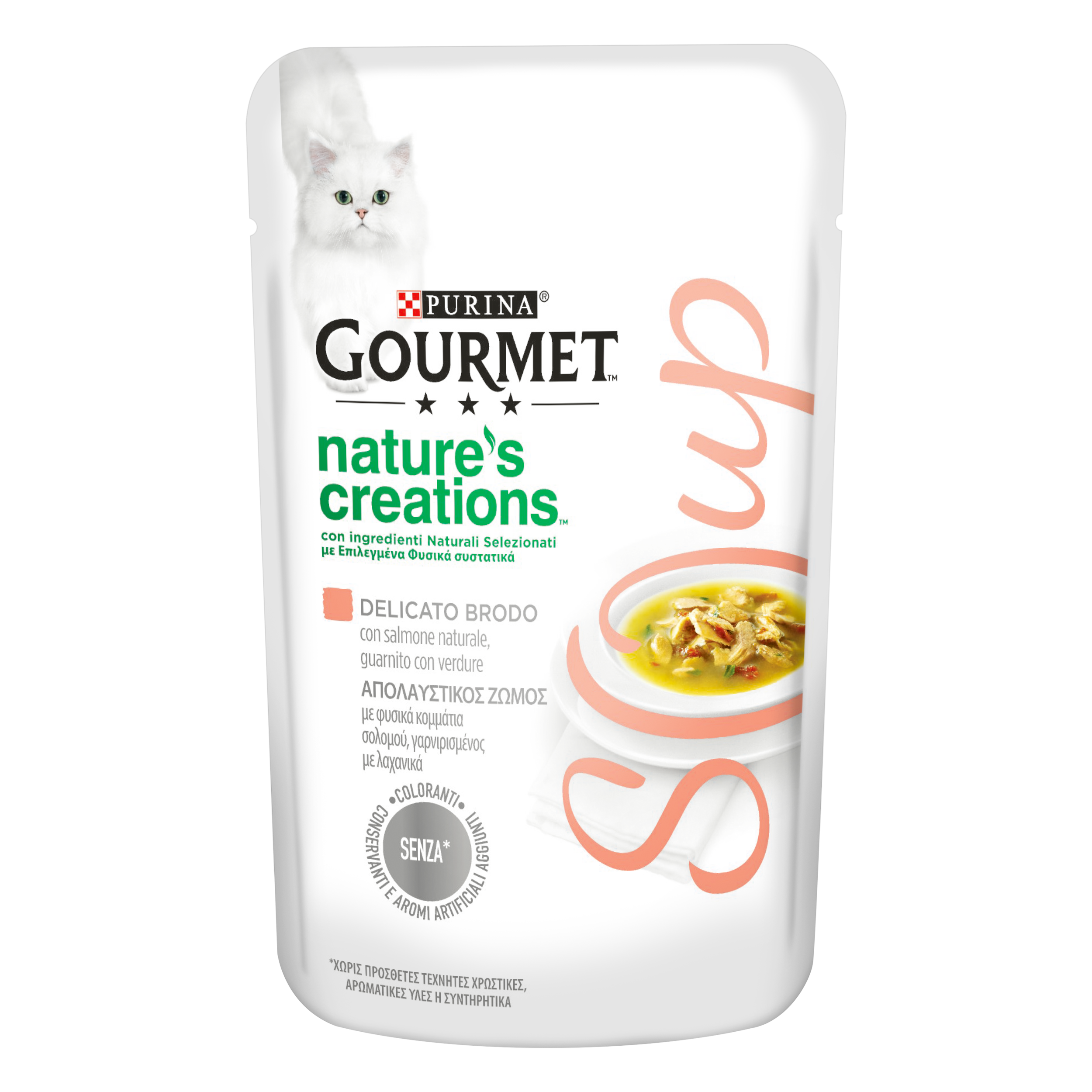 Gourmet Nature's Creation Soup Cat Adult Salmone e Verdure 40 gr
