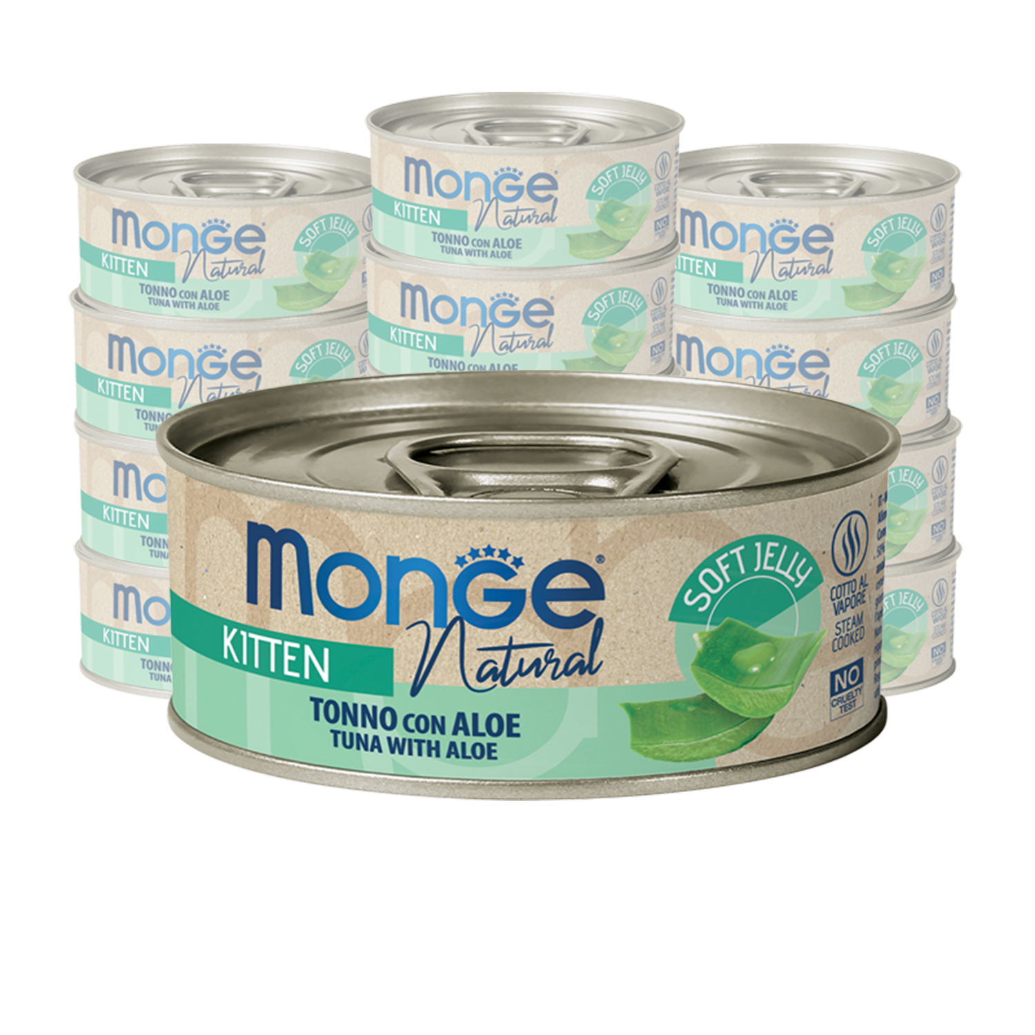 Monge Natural Kitten Tonno con Aloe in jelly 80 gr