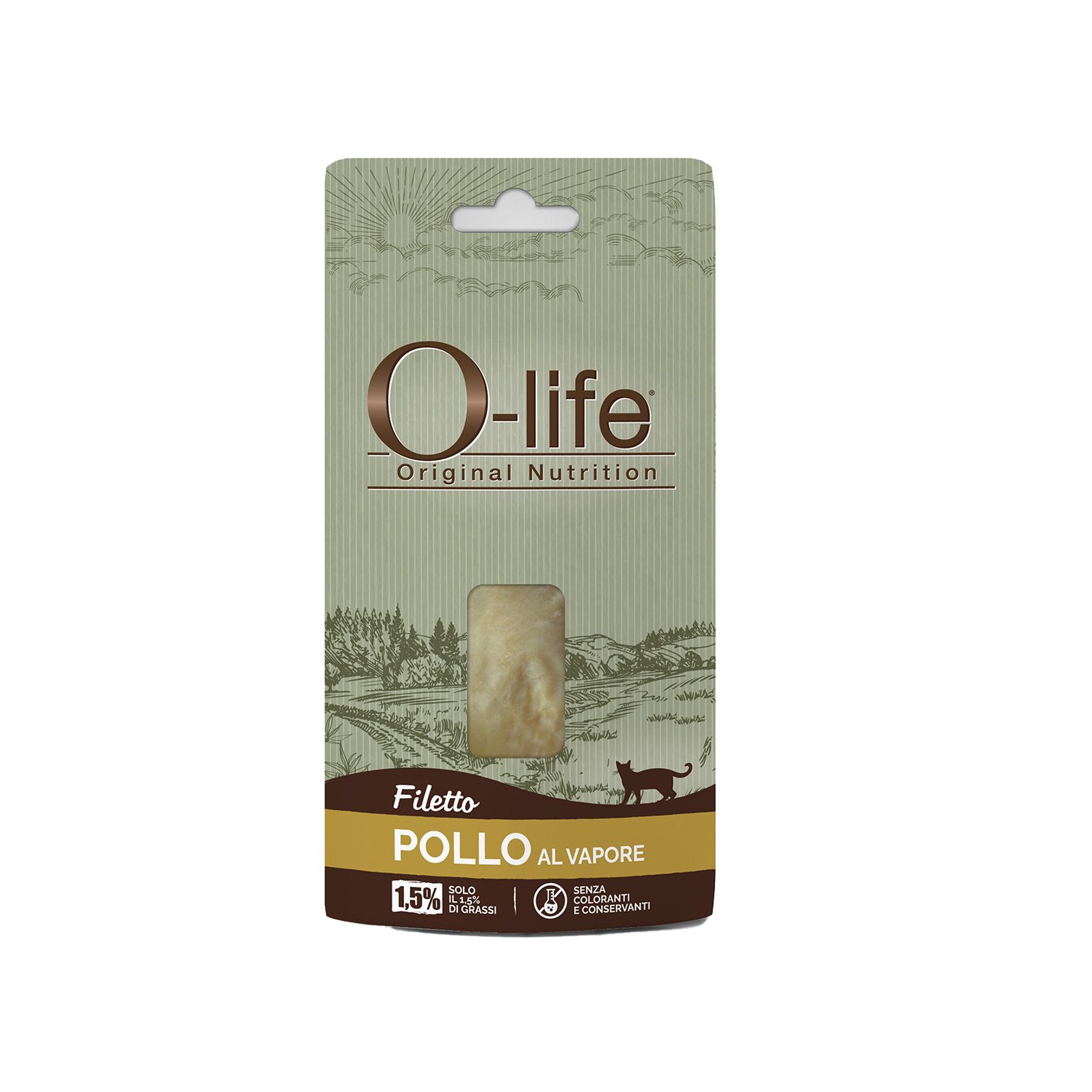 O-life Cat Adult Snack Filetto di Pollo al vapore 85gr