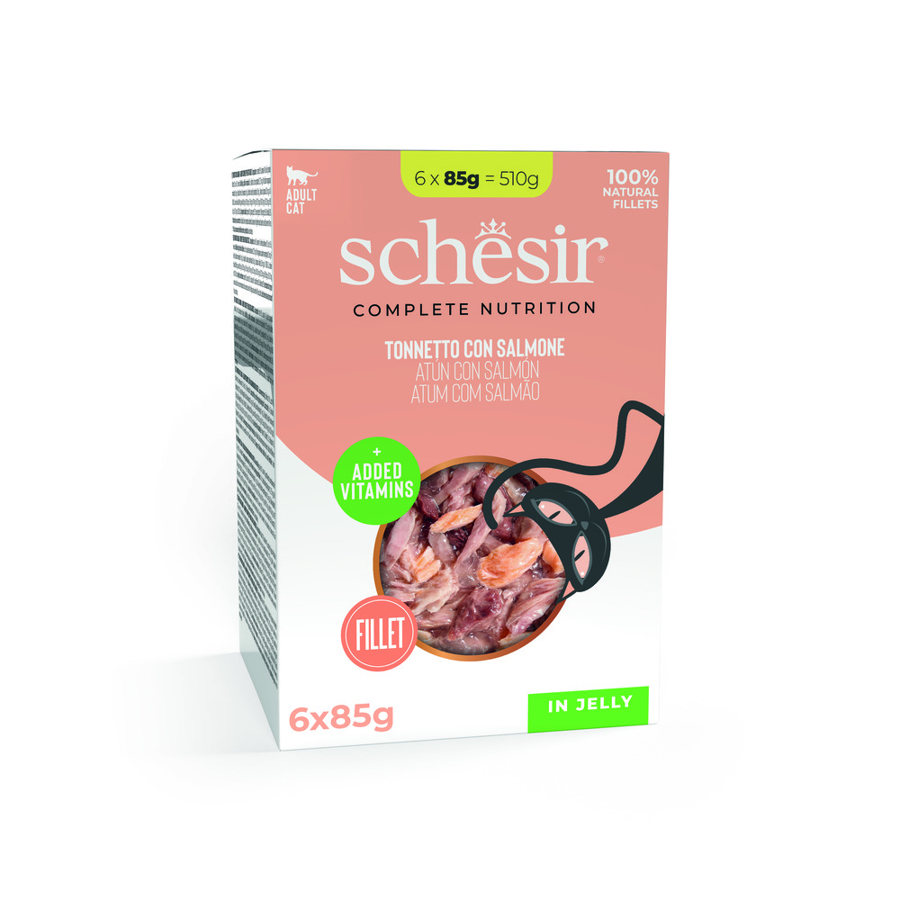 Schesir Cat Tonnetto con Salmone buste 6x85 gr