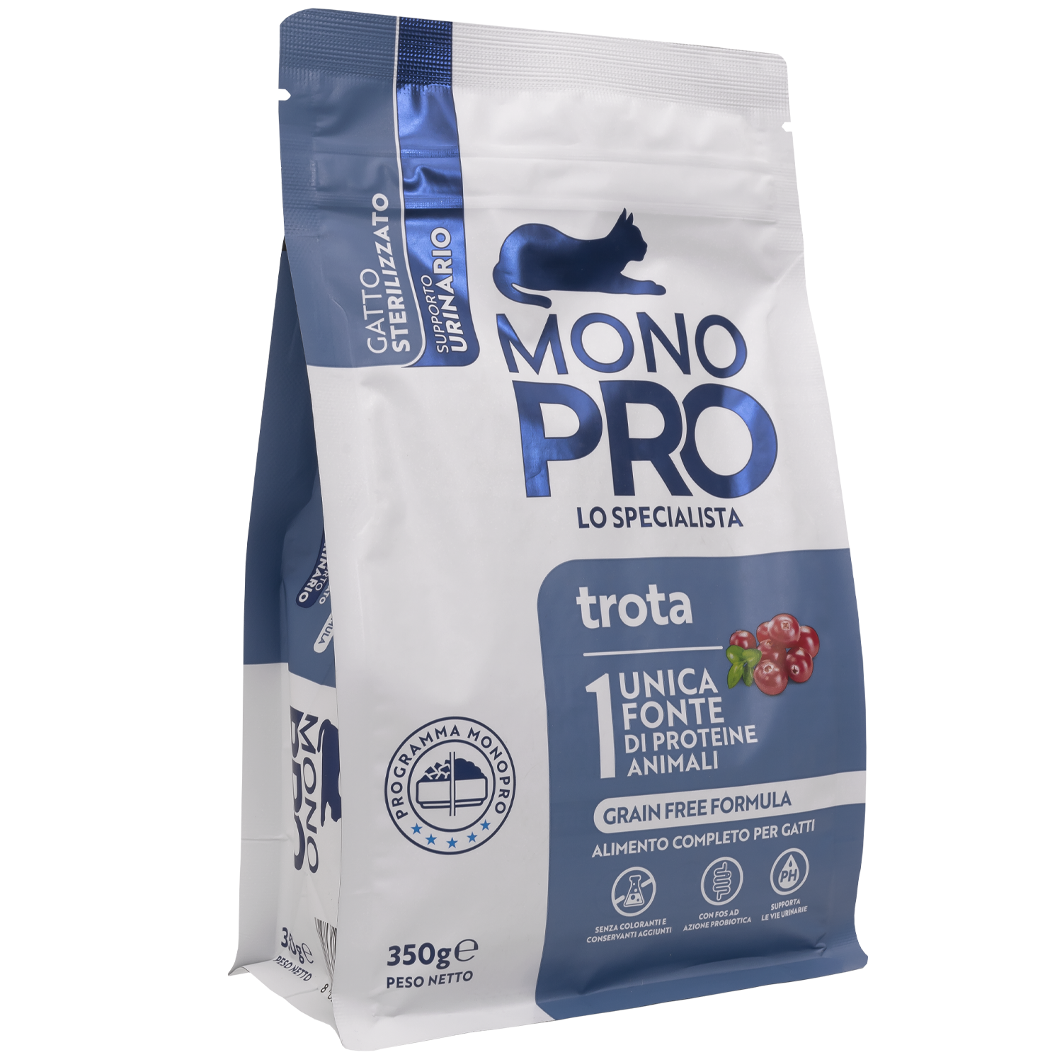 Monopro Cat Sterilised Trota 350gr
