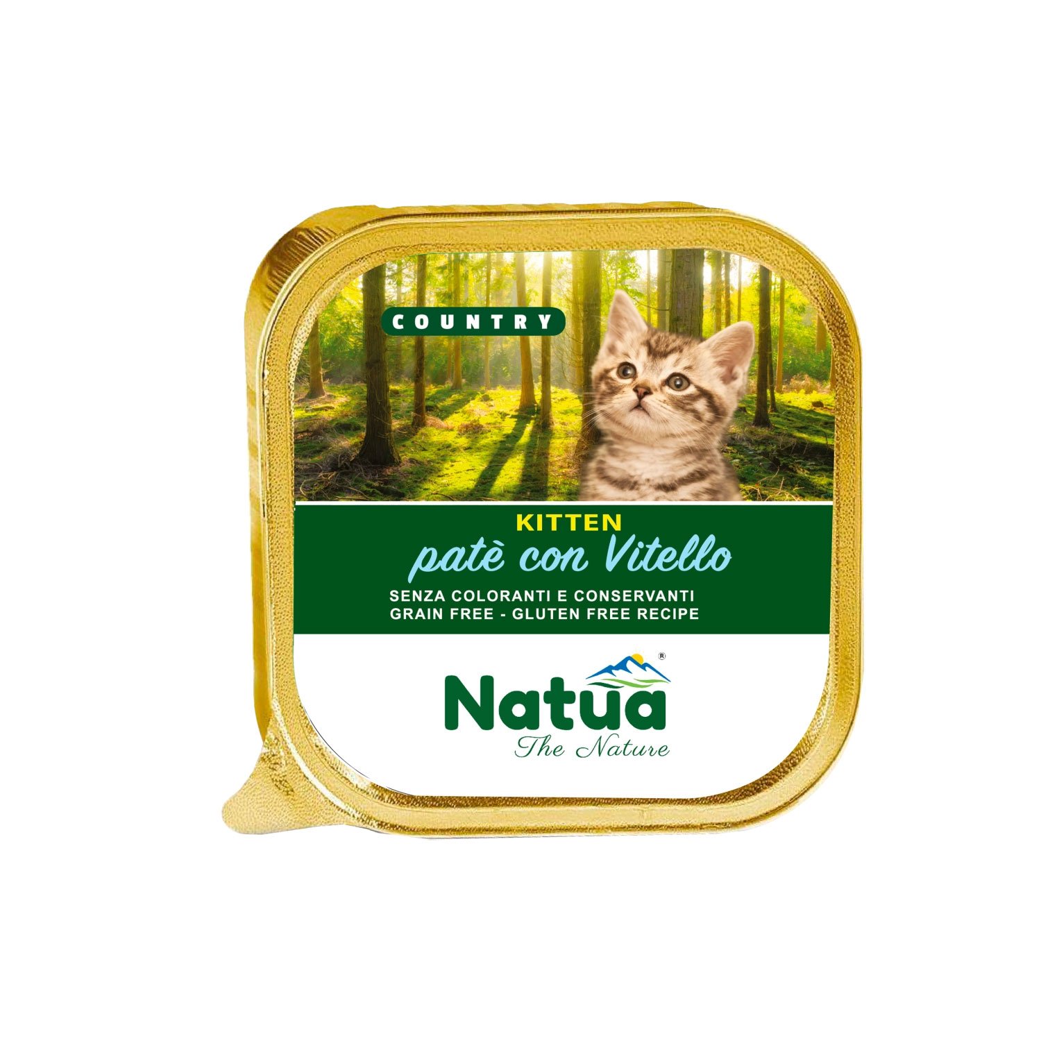 Natua Country Kitten Paté con vitello 100gr