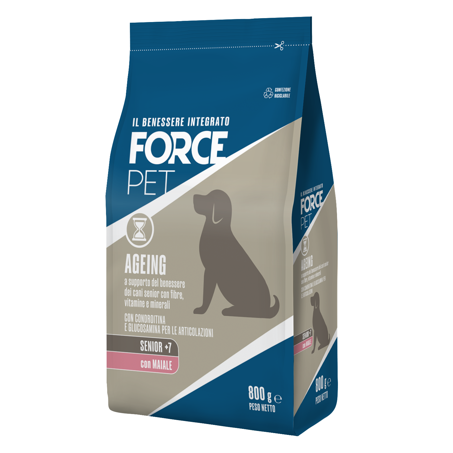 Forcepet Dog Senior + 7 anni Ageing con maiale 800gr img
