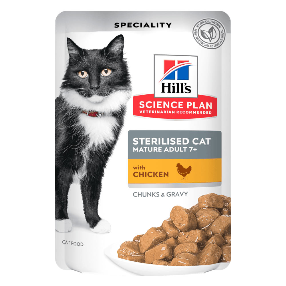 Hill's Cat Sterilised Mature Adult al Pollo 85 gr img