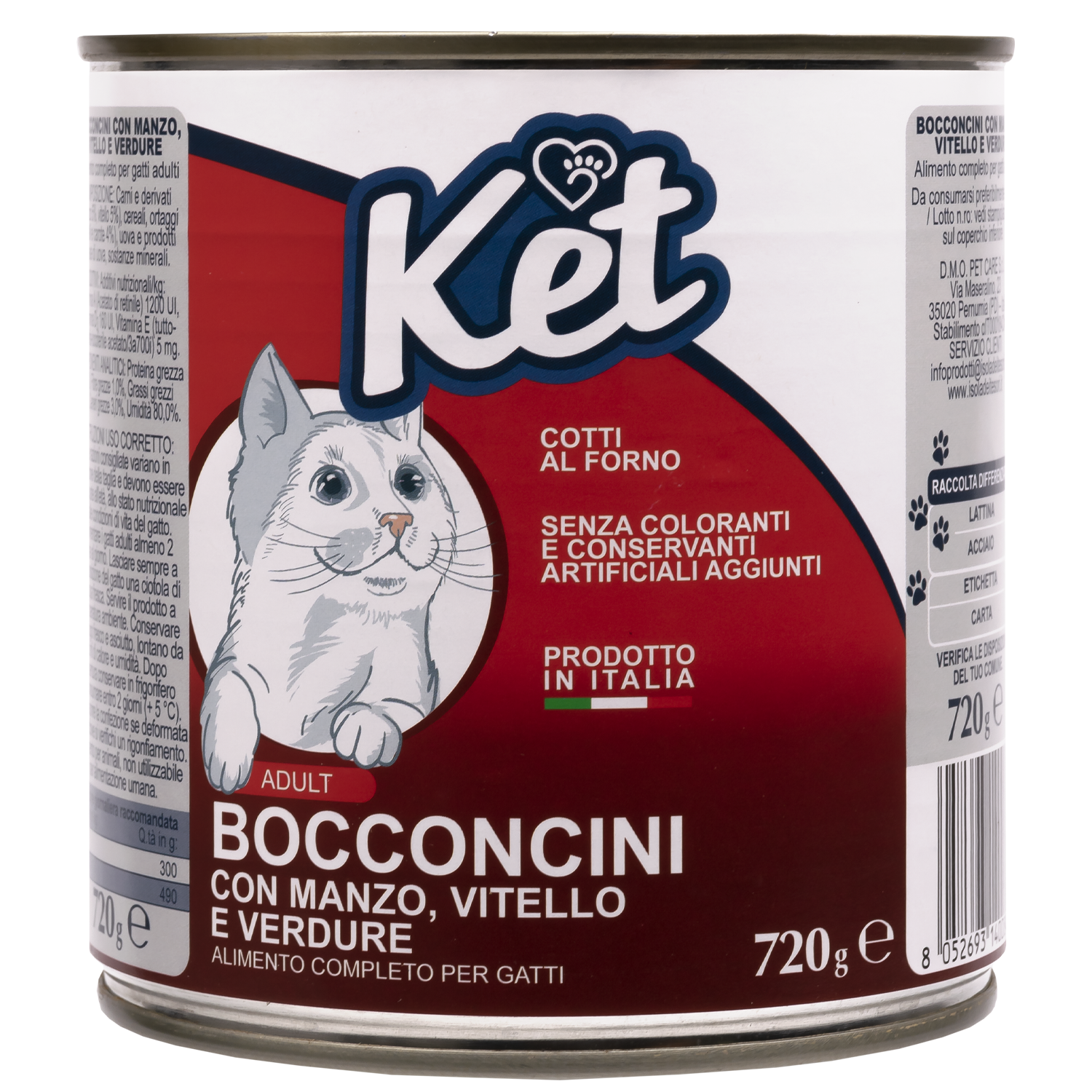 Ket Adult All breeds Bocconcini Manzo e Vitello 720 gr