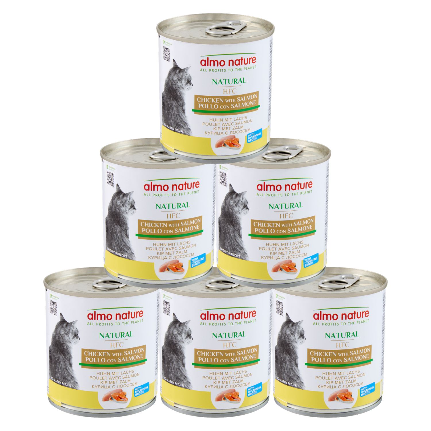 Almo Nature HFC Natural Cat Pollo con Salmone 280 gr