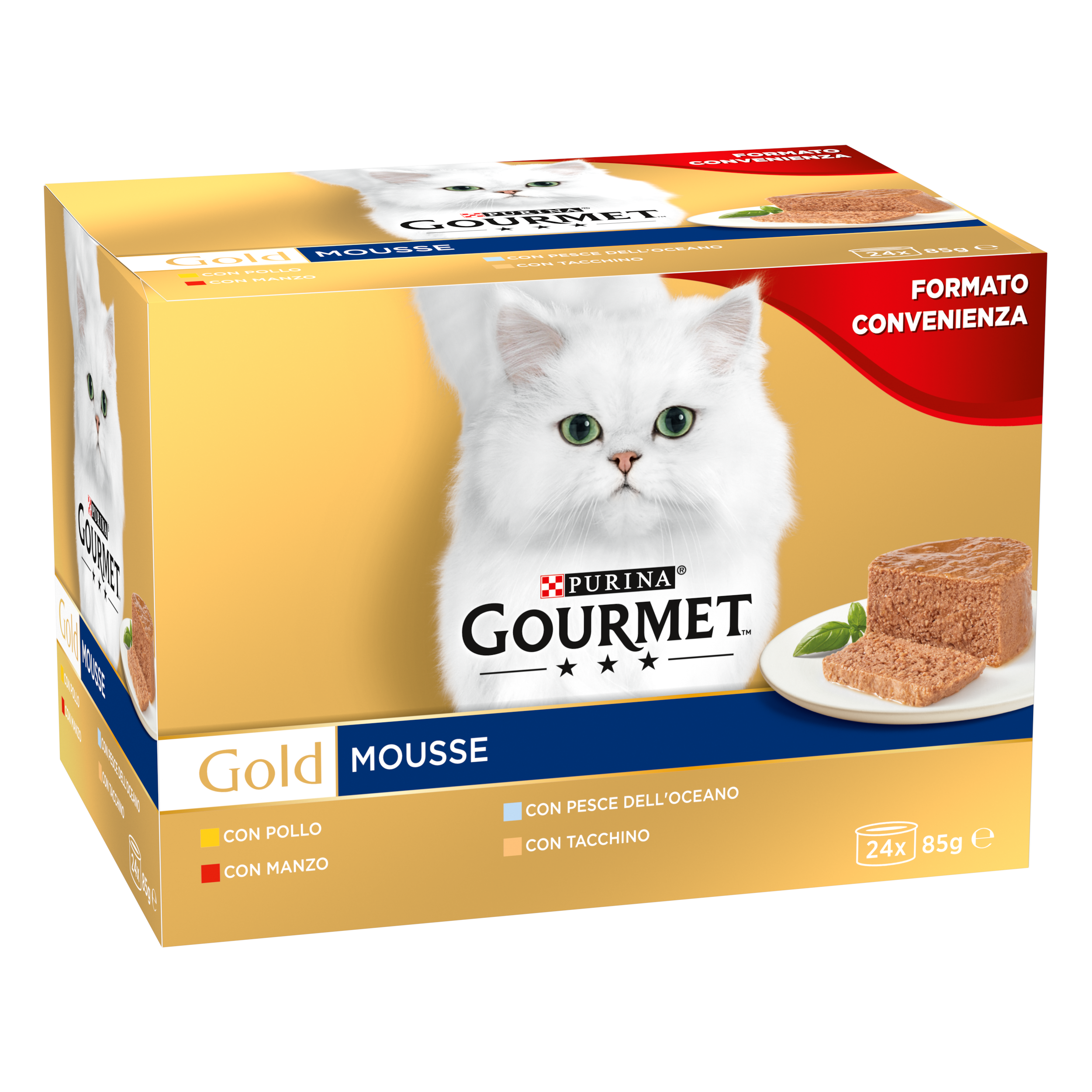 Gourmet Gold Cat Adult Mousse 24x85 gr