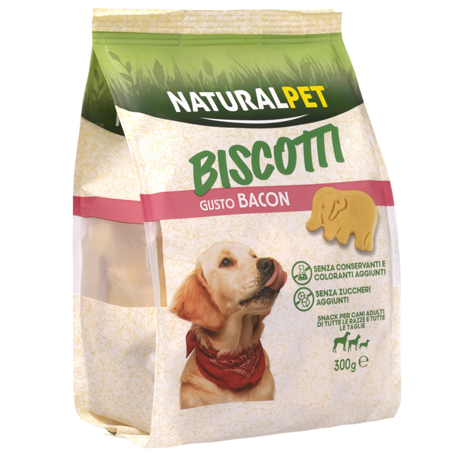 Naturalpet Dog Biscotti gusto Bacon 300gr