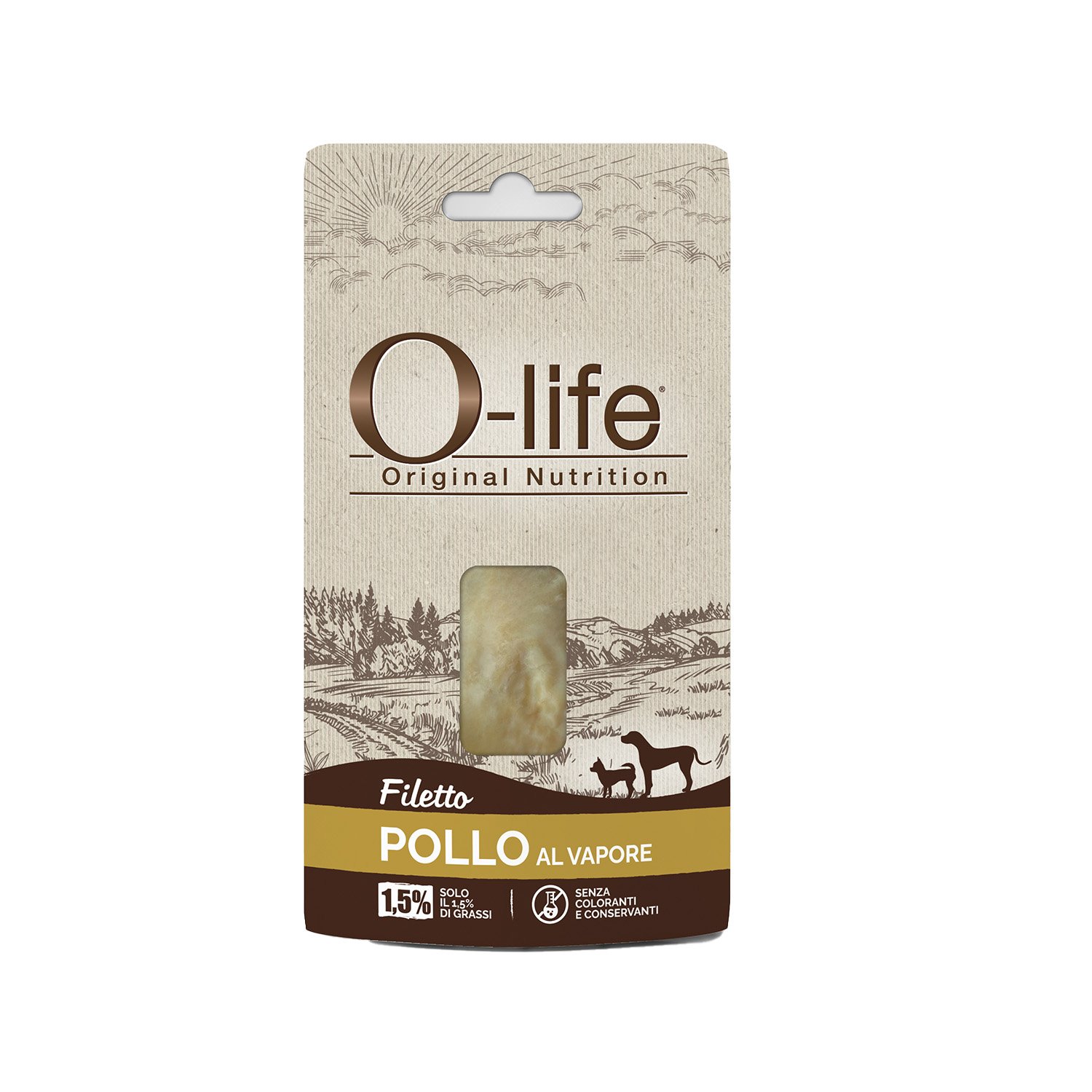 O-life Dog Snack Filetto di Pollo al vapore 25gr