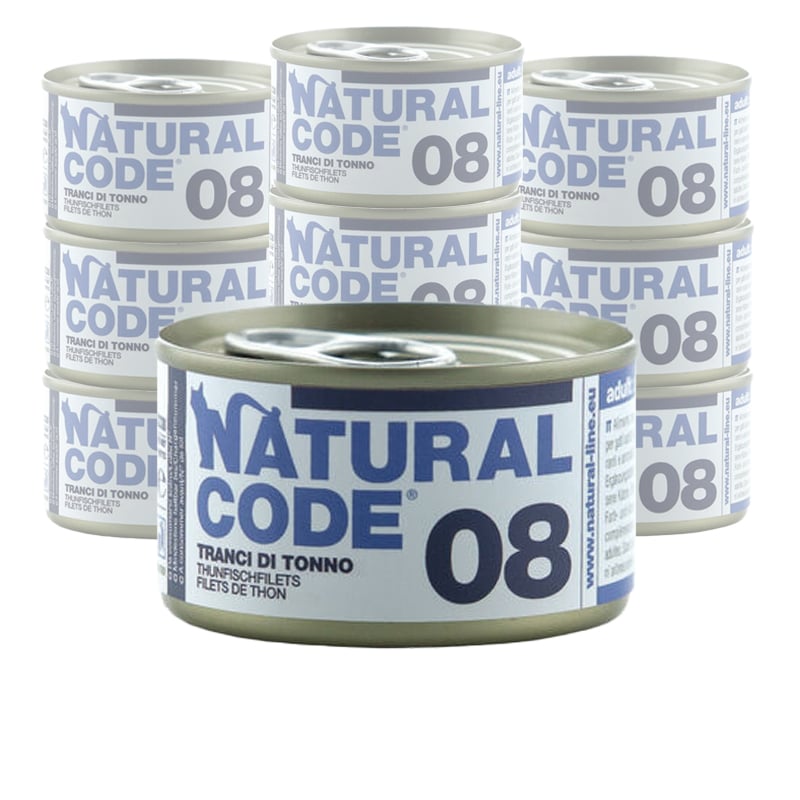 Natural Code Cat Adult Tranci di Tonno 85 gr n.08
