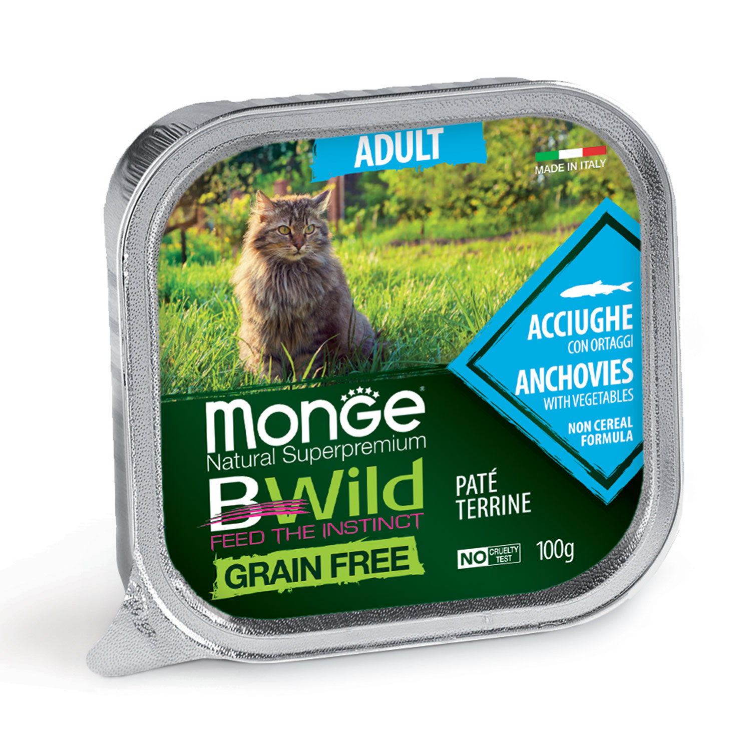 Monge Cat Adult Natural Superpremium Bwild Acciughe 100 gr img