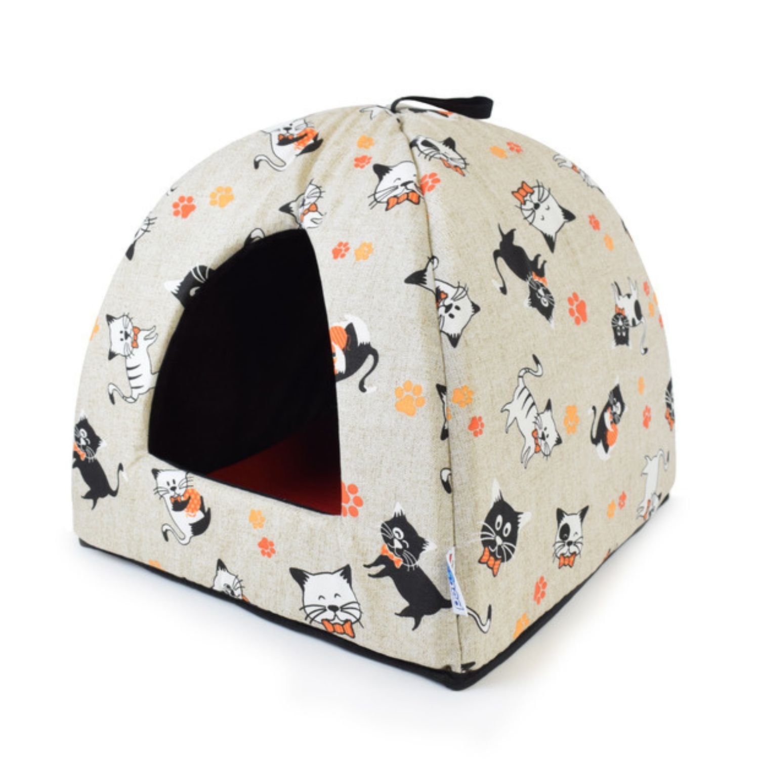 Petup Linea Gatto Igloo con cuscino estraibile 40x40 cm