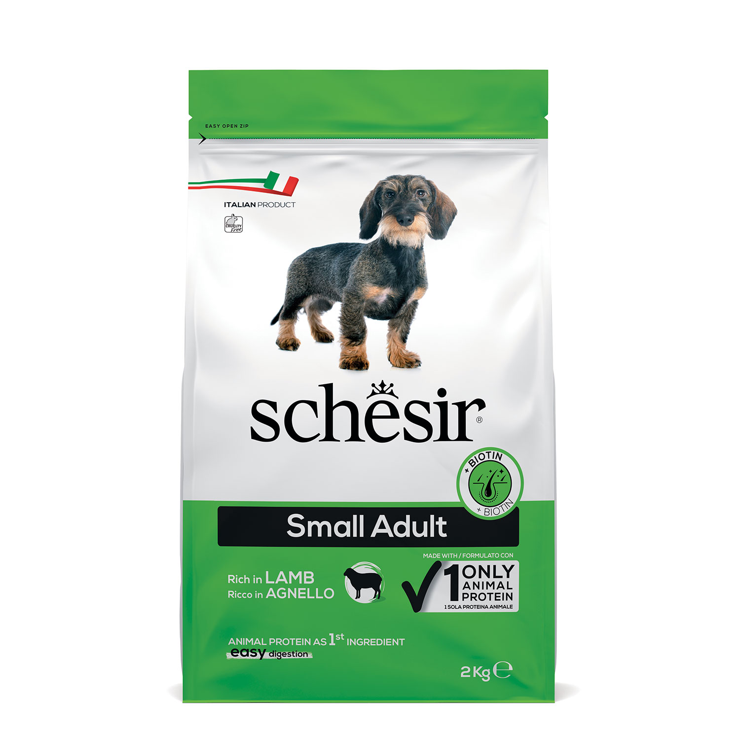 Schesir Dog Small Adult ricco in Agnello 2 kg