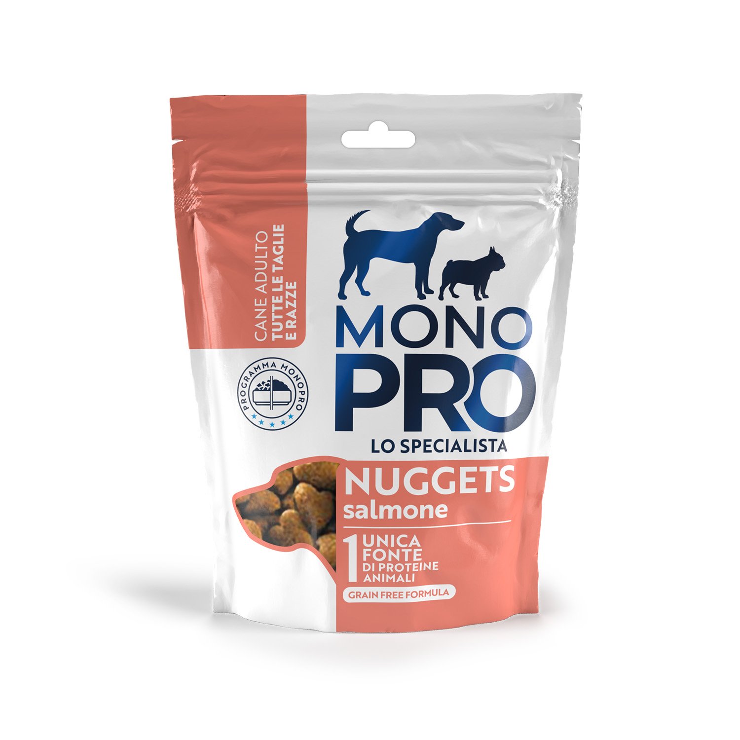 Monopro Dog Adult All breeds Snack Nuggets Salmone 80gr