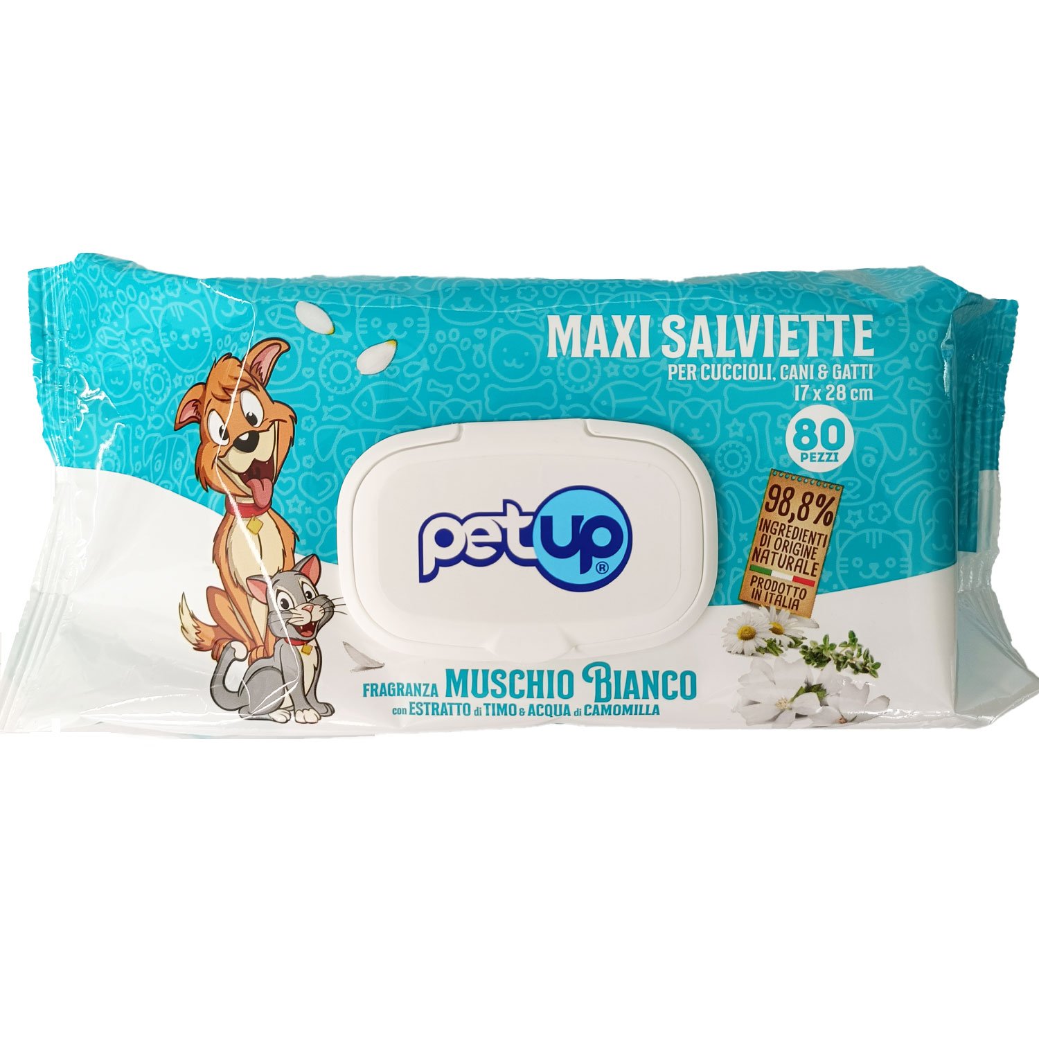 Petup Salviette con Muschio Bianco 80