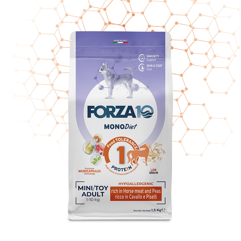 Forza10 Mono Diet Dog Mini&Toy Adult Cavallo e piselli 1.5 kg