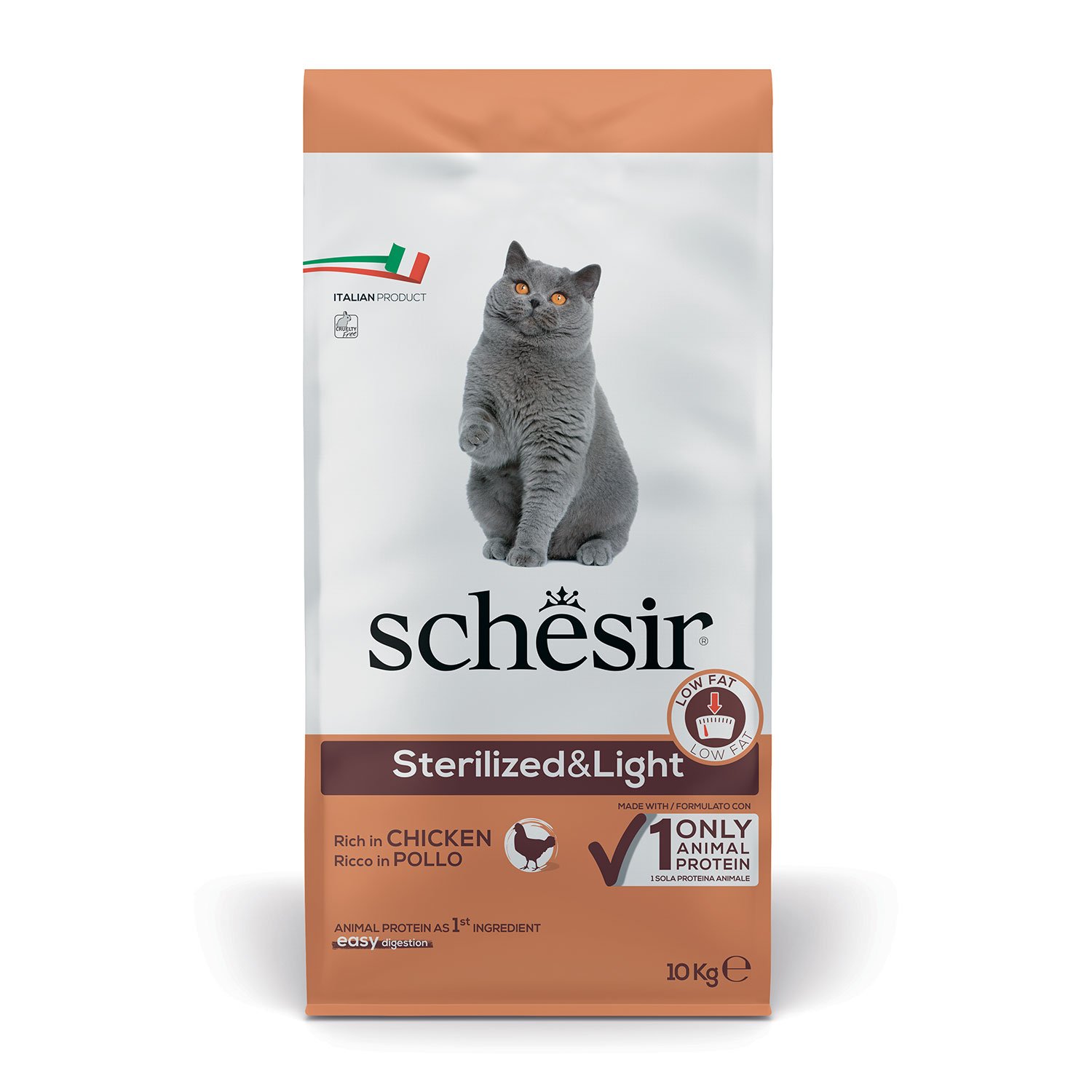 Schesir Cat Sterilized & Light Pollo 10Kg