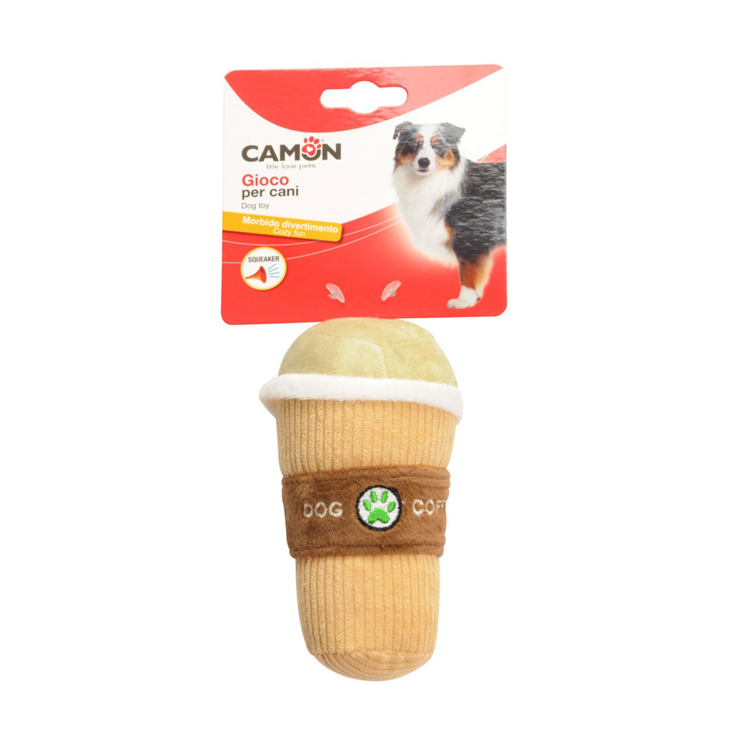 Camon Gioco Tazza con squeaker 16cm
