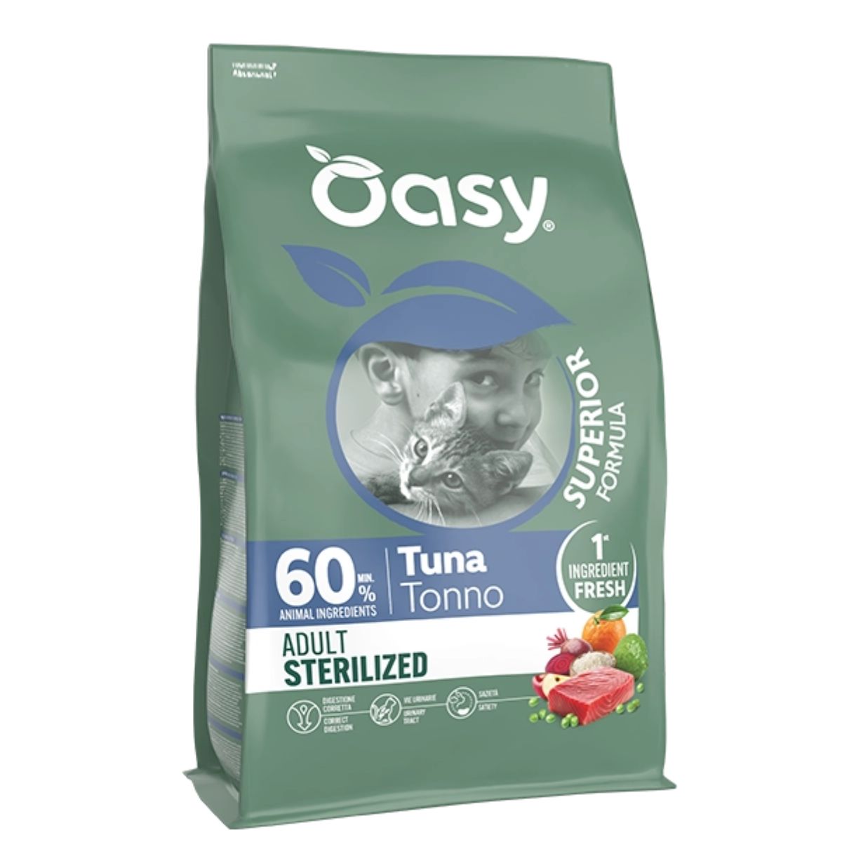 Oasy Superior Formula Cat Adult Sterilized al Tonno 1,5 kg img