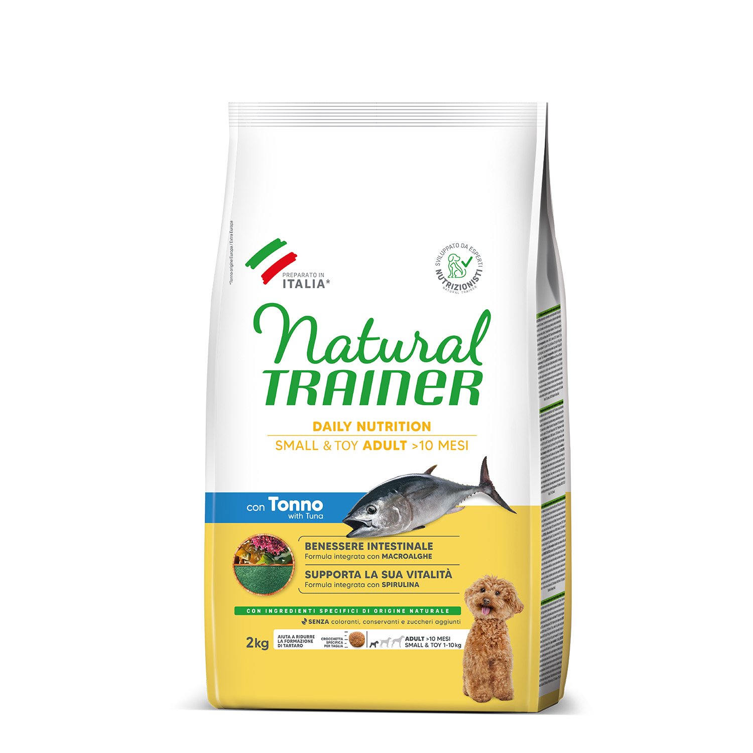 Natural Trainer Daily Nutrition Dog Small&Toy con Tonno 2 kg