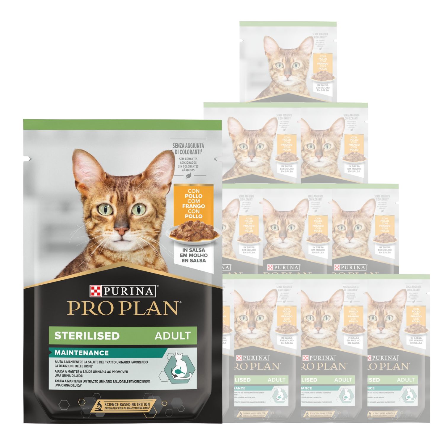 Purina Pro Plan Cat Adult Sterilised Maintenance con Pollo in Salsa 85 gr img 2