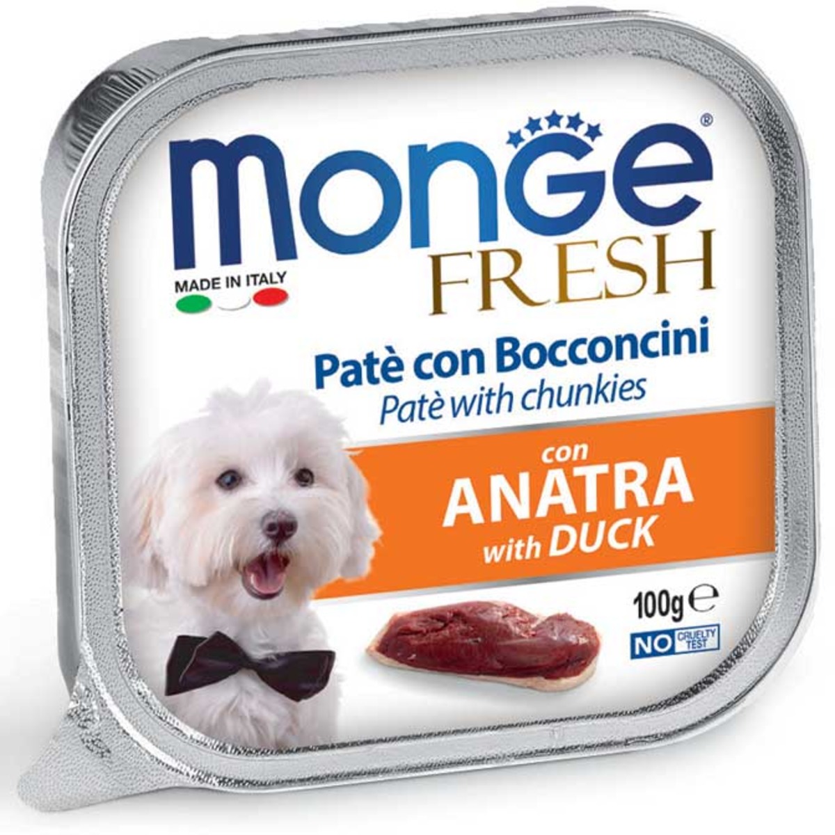 Monge Fresh Dog Adult Paté con Bocconcini con Anatra 100 gr
