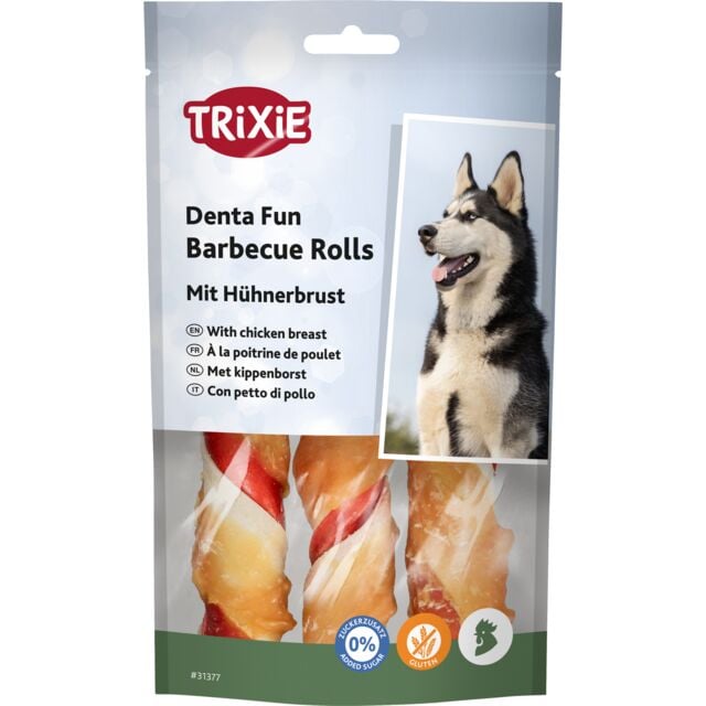 Trixie Dog Denta Fun Barbecue Rolls al Pollo 80 g