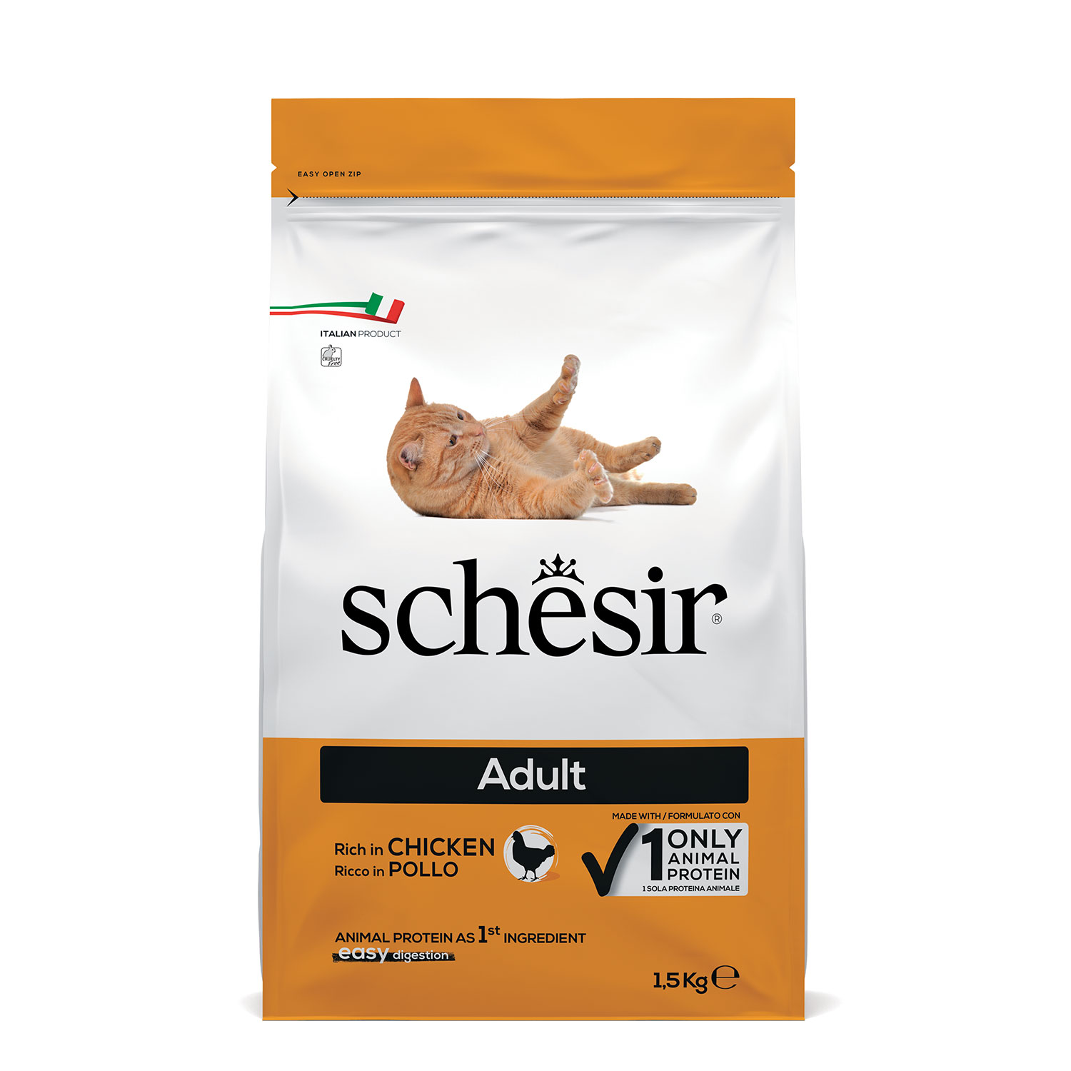 Schesir Cat Adult Ricco in Pollo 1,5Kg