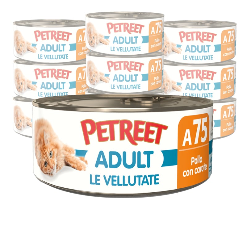 Petreet Cat Vellutate Pollo con carote 70 gr A75
