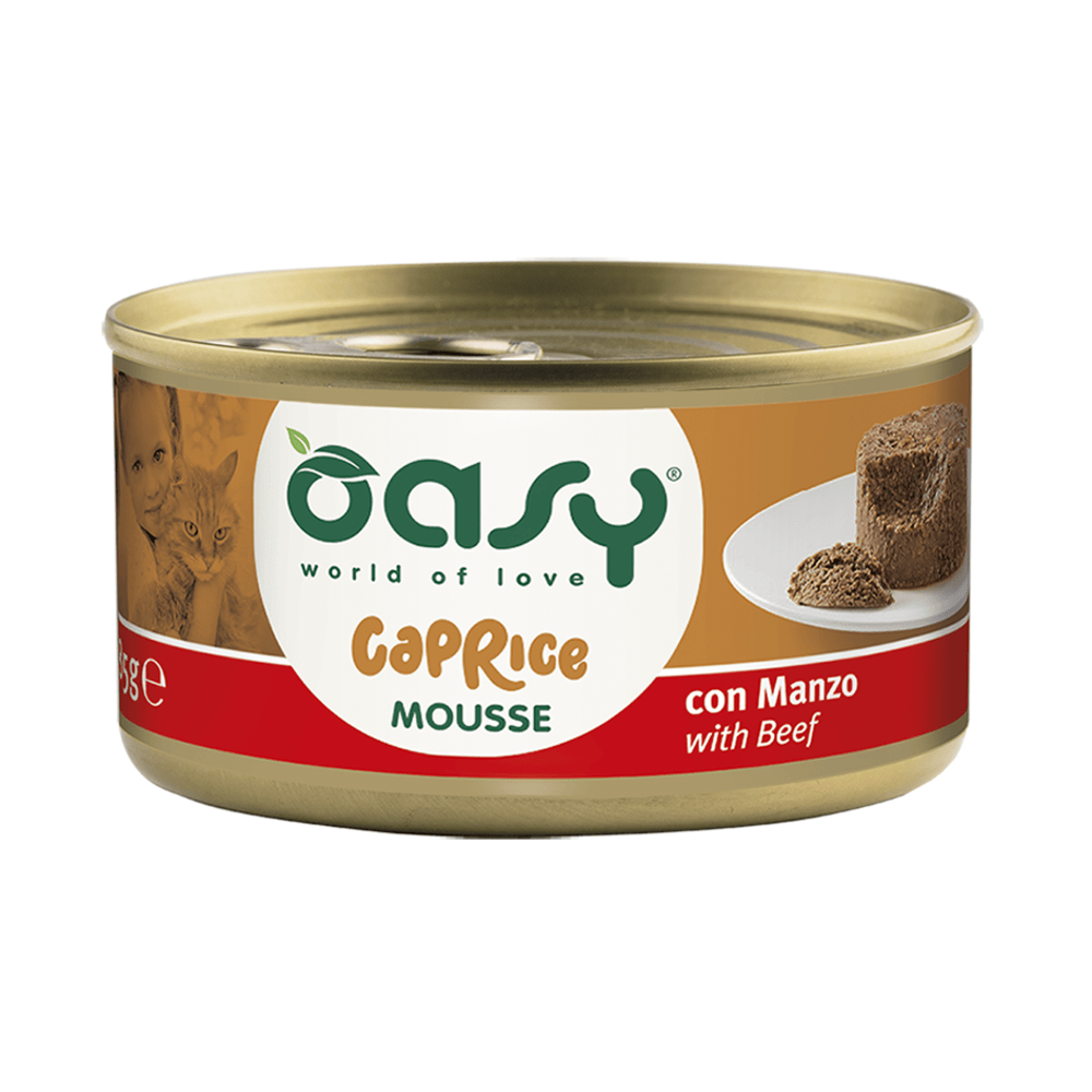 Oasy Cat Adult Gustosa Mousse con manzo 85 gr