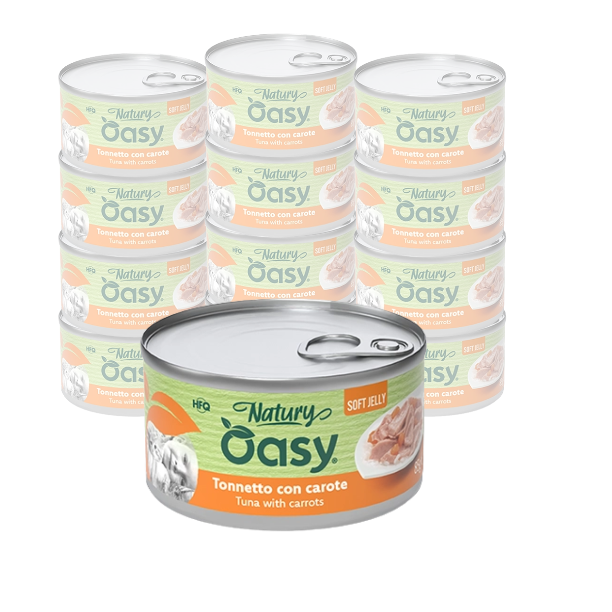 Oasy Natury Cat Adult Tonnetto con carote in jelly 150gr img