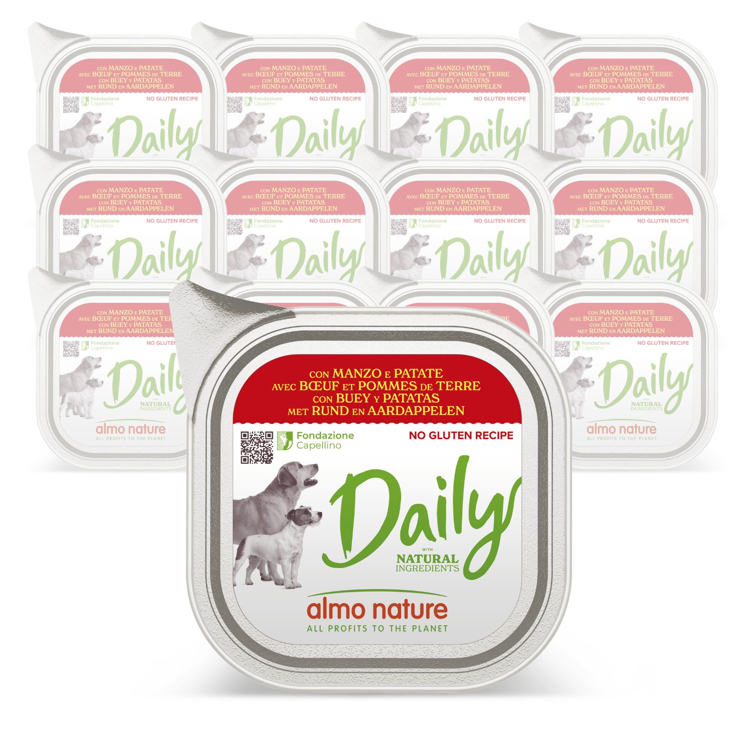Almo Nature Daily Dog Adult Manzo e patate 100g img