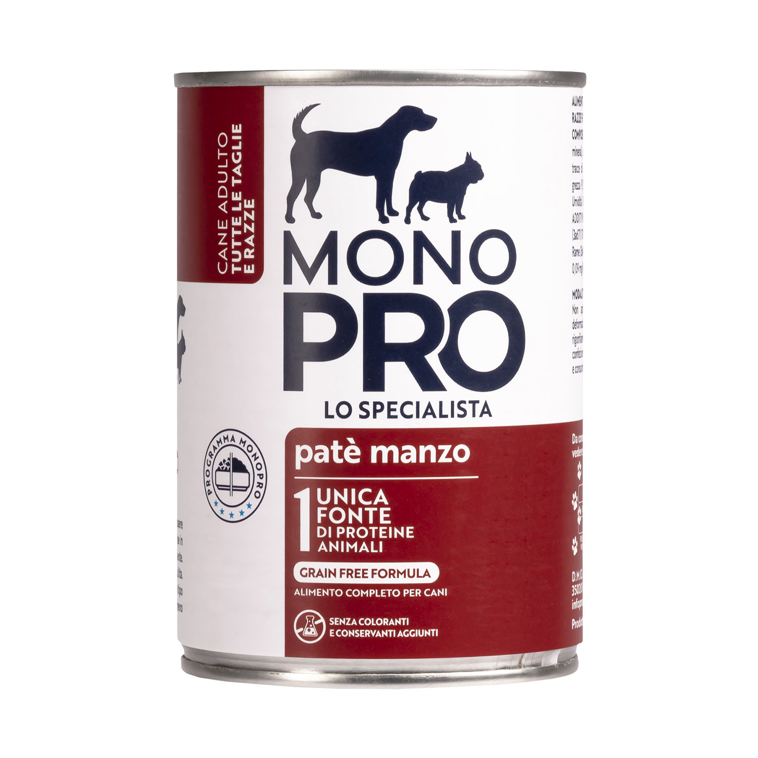Monopro Dog Adult All breeds patè Manzo 400 gr