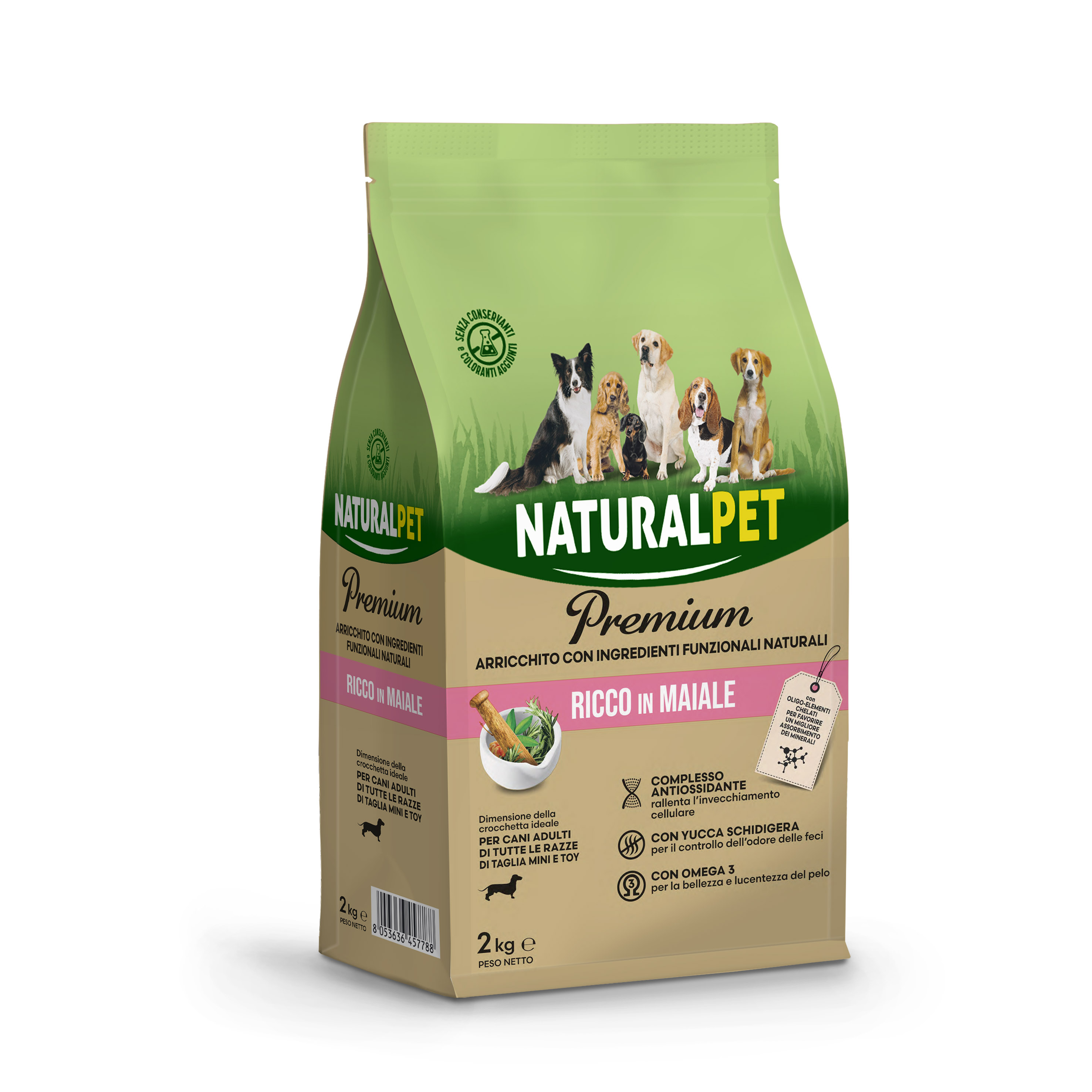 Naturalpet Premium Dog Adult Toy al Maiale 2 kg img