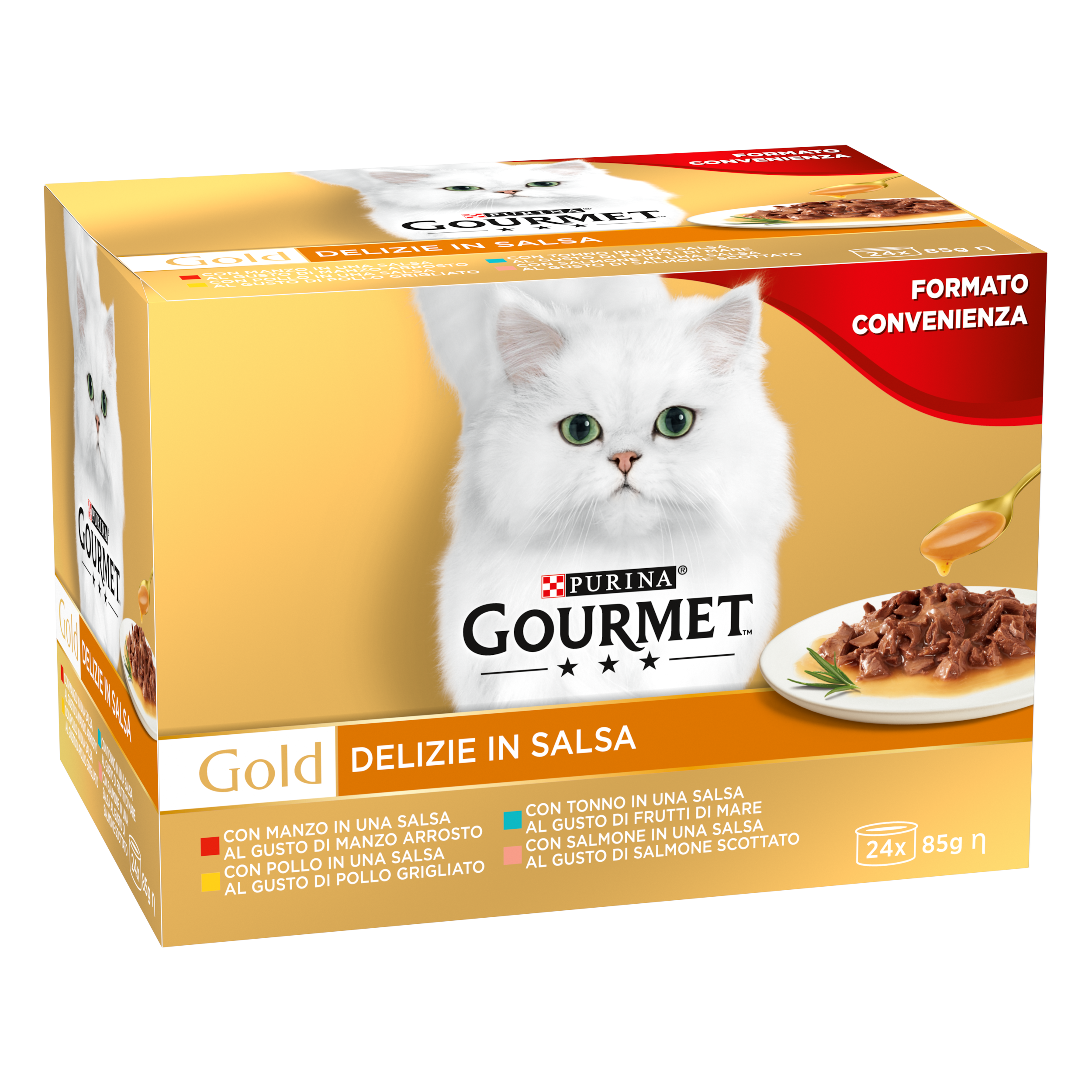 Gourmet Gold Cat Adult Delizie in Salsa 24x85 gr