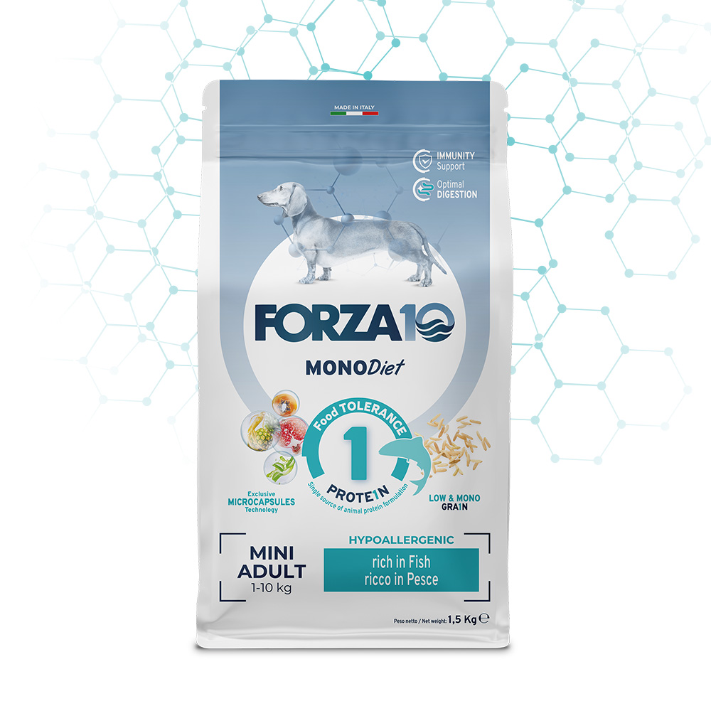 Forza 10 Mono Diet Dog Mini Adult al Pesce 1,5 kg