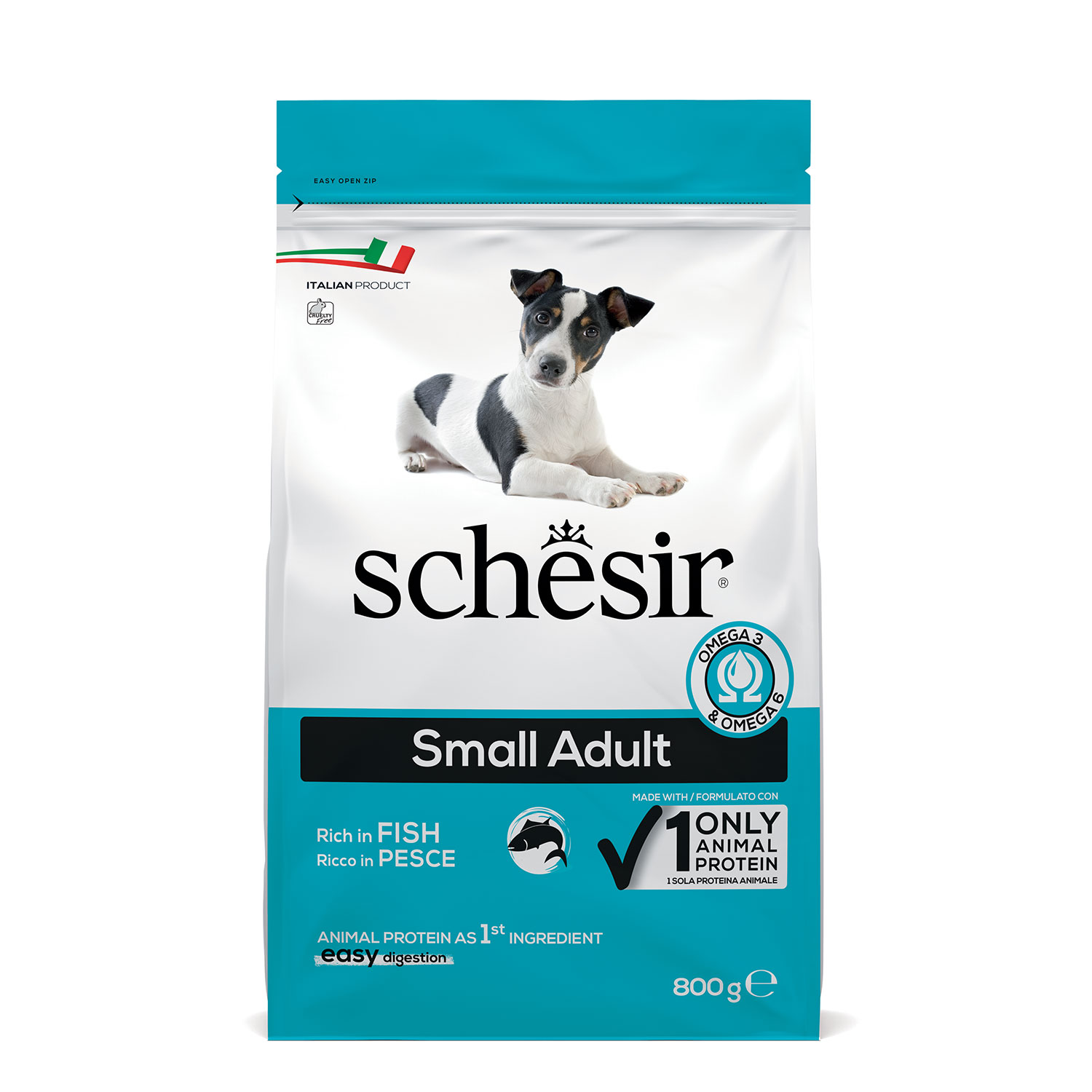 Schesir Dog Small Adult ricco in Pesce 800 gr
