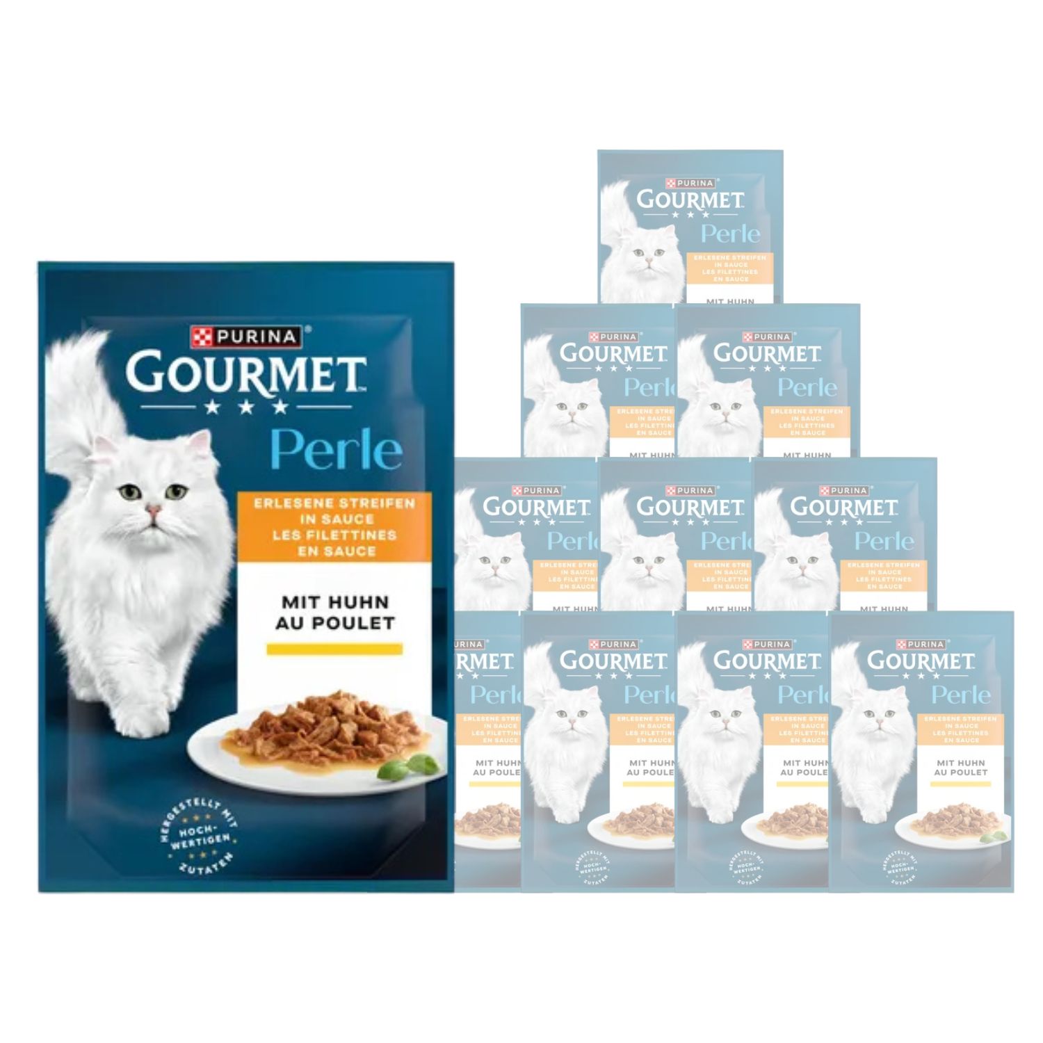 Gourmet Perle Cat Adult Trionfo di Salsa con Pollo 85 gr img