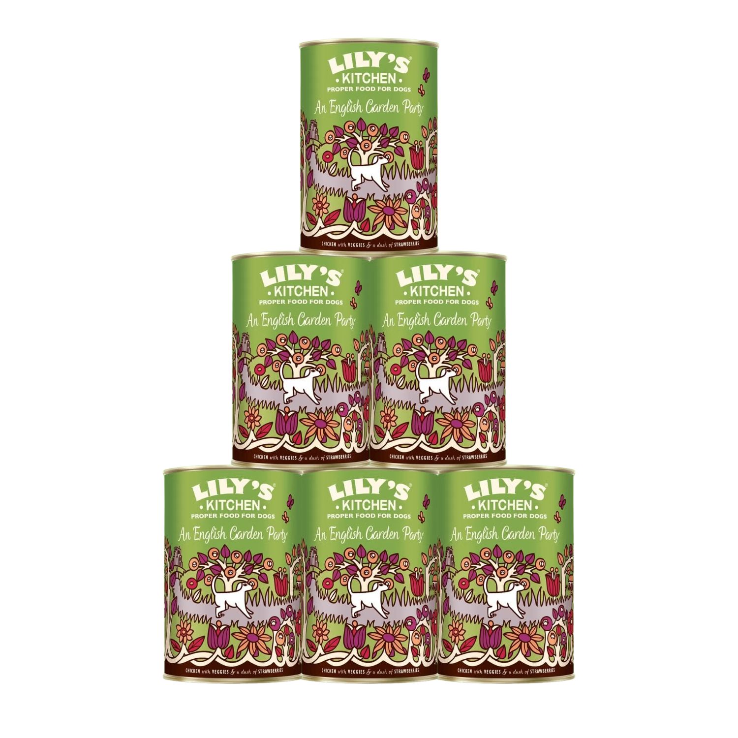 Lily's Kitchen Dog Adult Lamb English Garden Party con Pollo Patate e Fragole 400 gr img