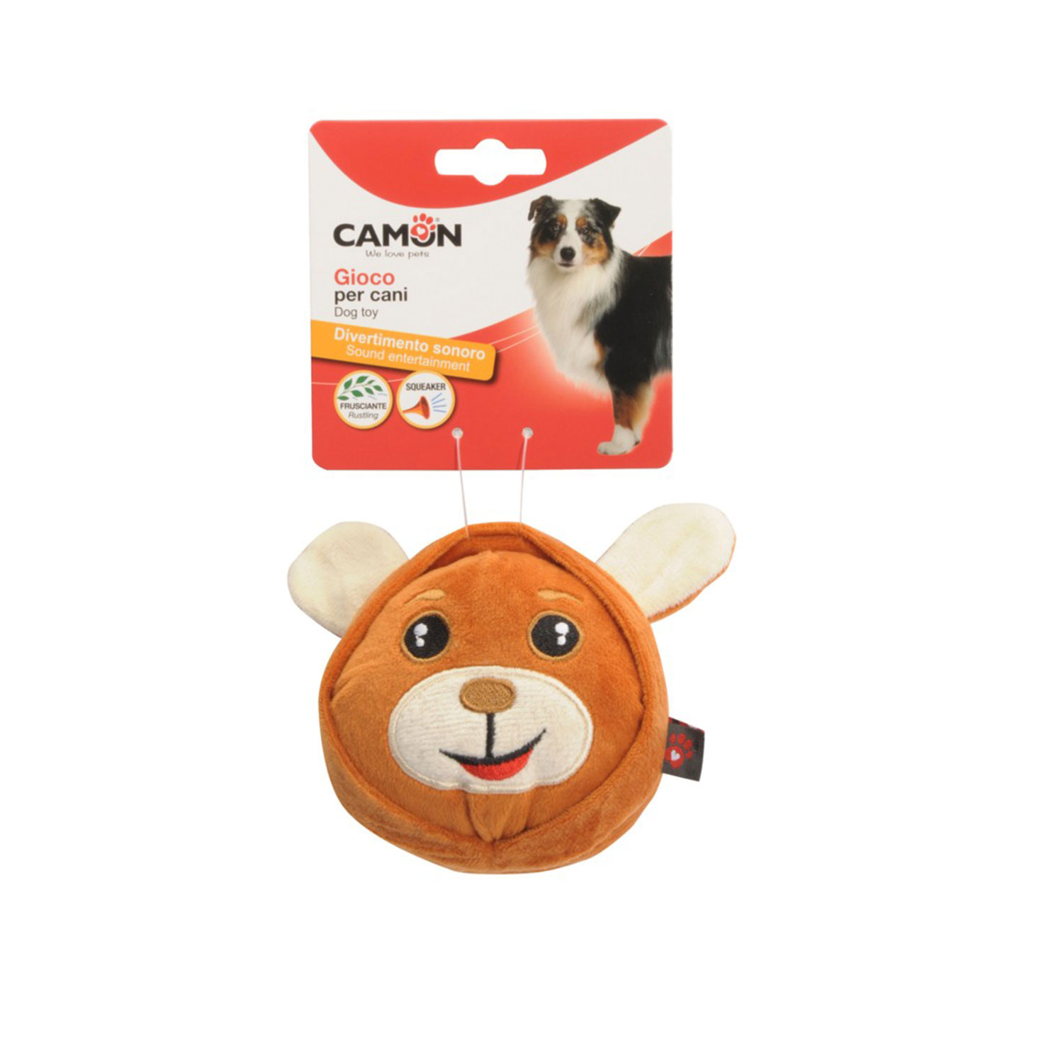 Camon Gioco per cani Animaletti con squeaker 10 cm