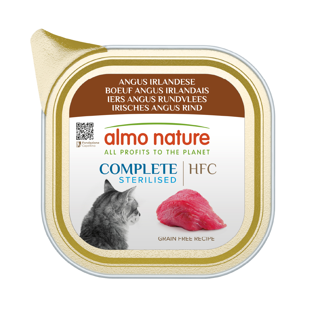 Almo Nature HFC Complete Cat Adult Sterilised Angus irlandese 85g