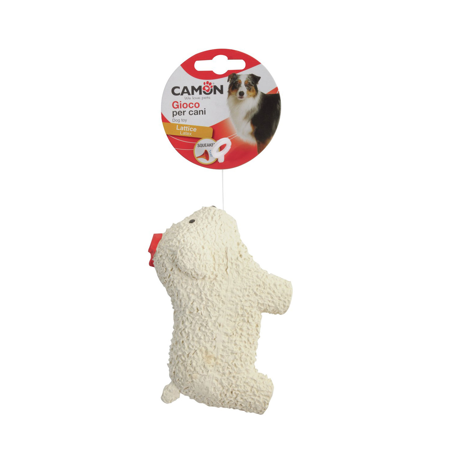 Camon Gioco cagnolini in latex con squeaker